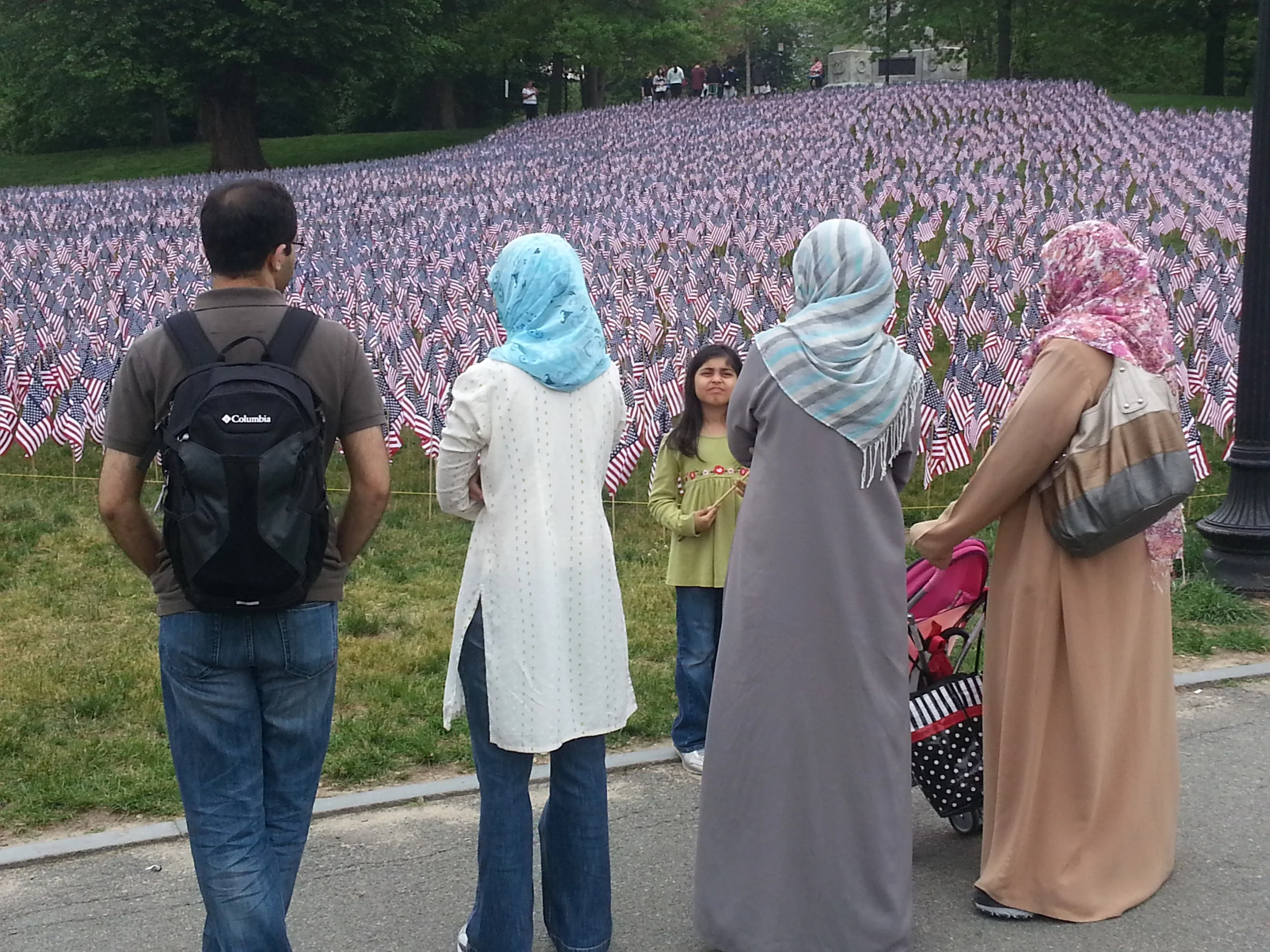 One of many families at the event.