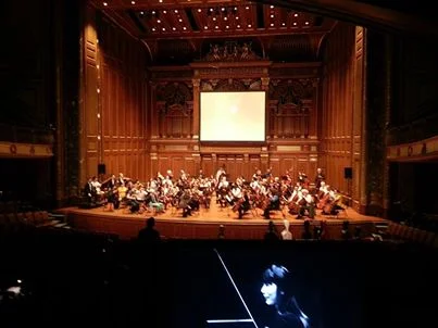 Providing projection at New England Conservatory's moving tribute and concert Celebration of Masuko Ushioda