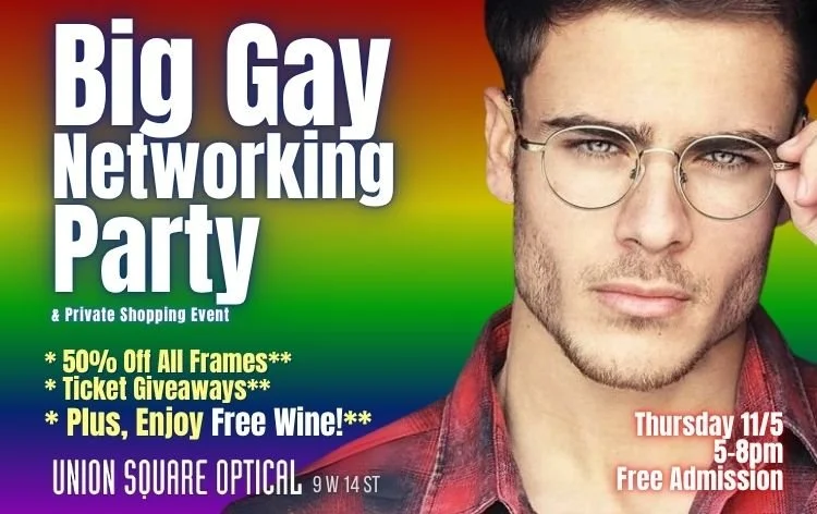 Thur 11/5: BIG Gay Networking Party and Private Shopping Event