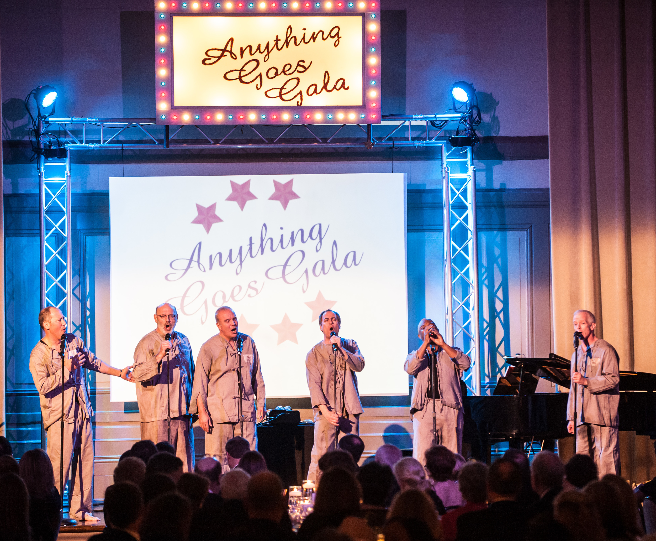 The Cast of Four Part Harmony singing “Freedom”