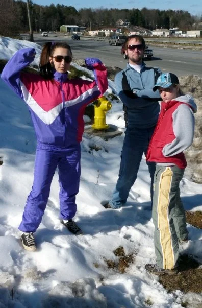 Searching for snow with comrades a few years back. We found this patch and delighted in it. 
