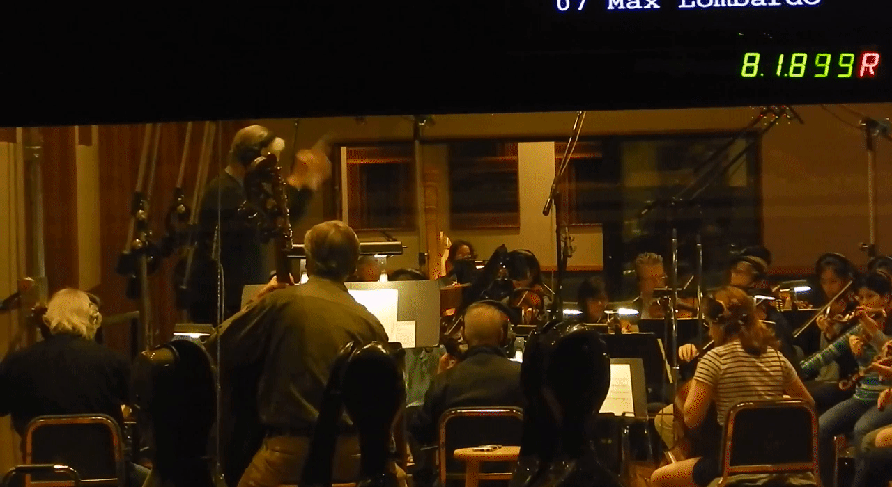 Bruce conducting the orchestra