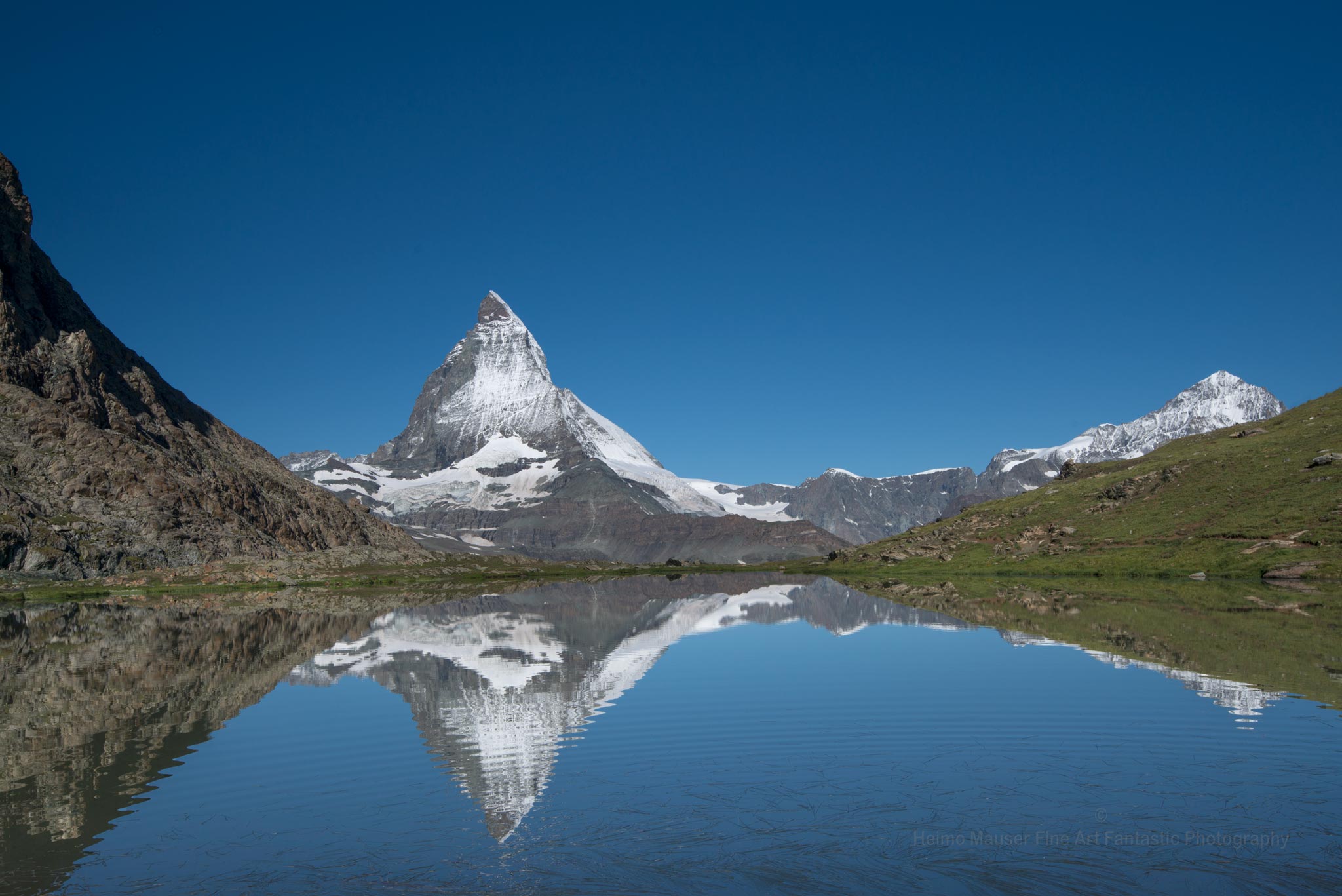 Reflections of Matterhorn in Riffelsee