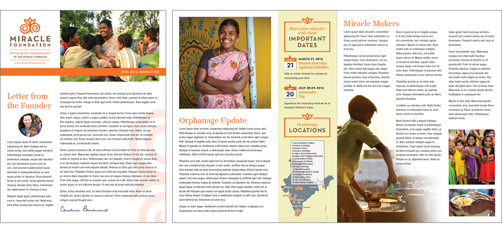 Miracle Foundation Newsletter