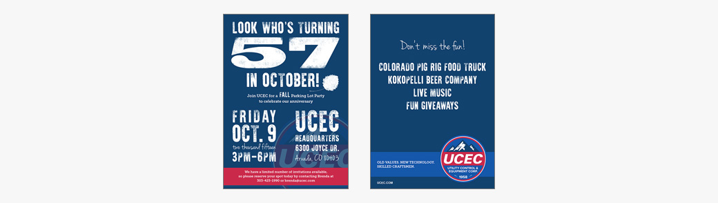 UCEC Anniversary Party Invitation