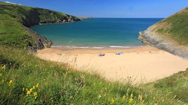 Mwnt Beach Cardigan Bay a 40 min. walk from our sanctuary
