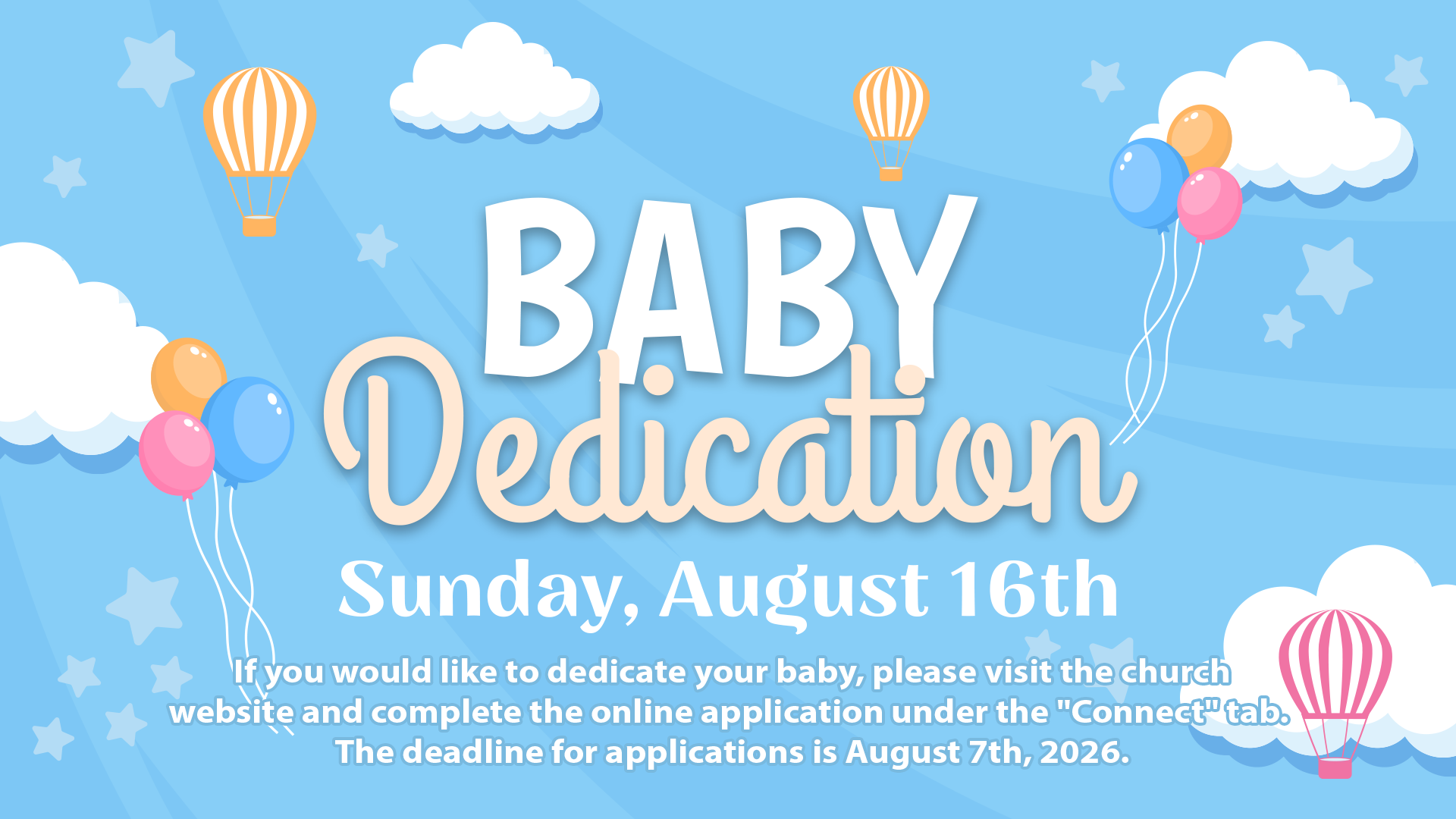 Summer Baby Dedication
