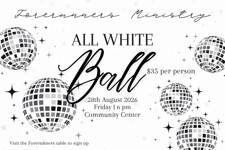 Forerunners Ministry All White Ball