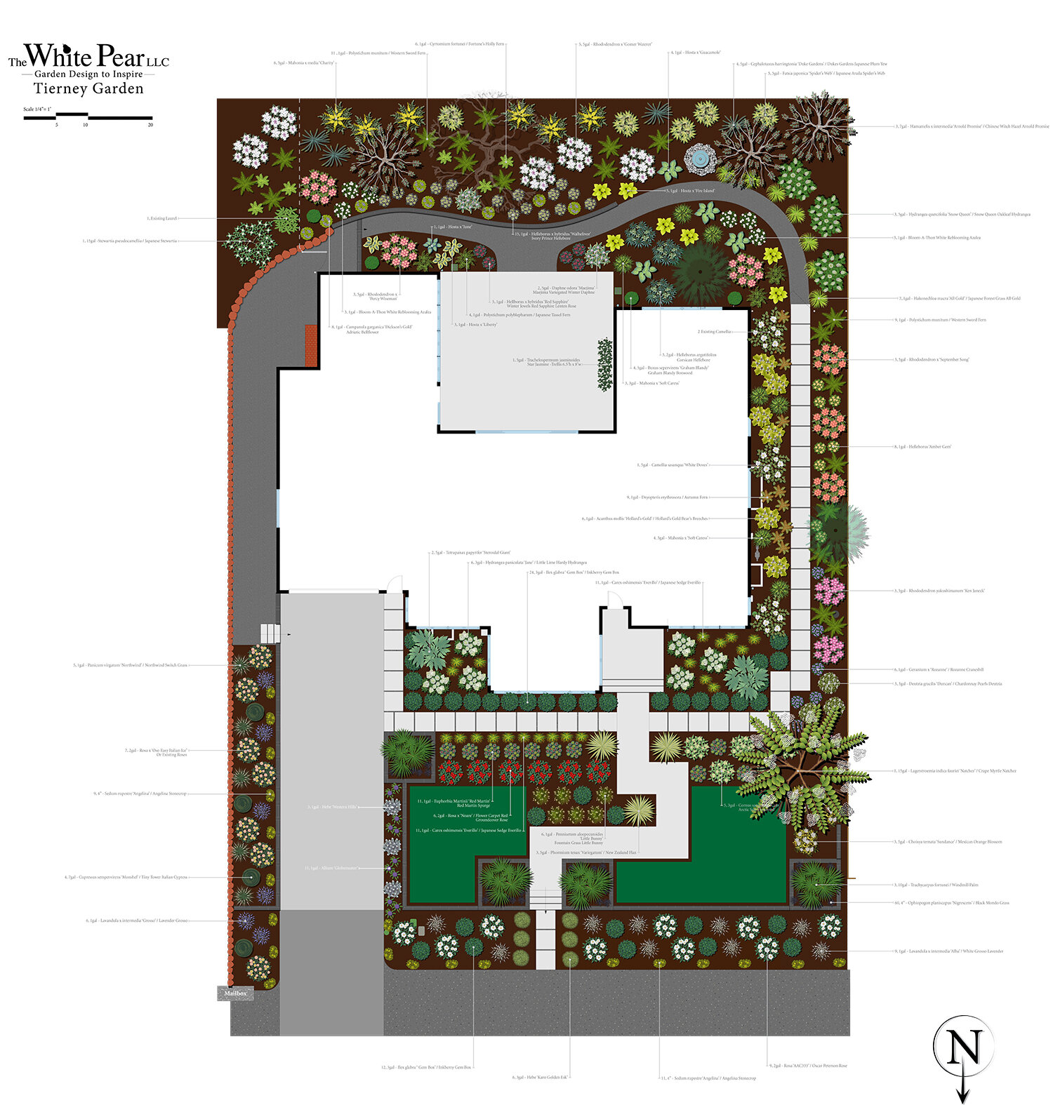 Landscape Design Drawing, Master Plan, Raleigh Hills, Oregon