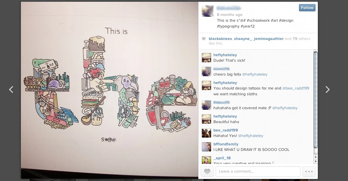  At least buy a ' the ' print! 