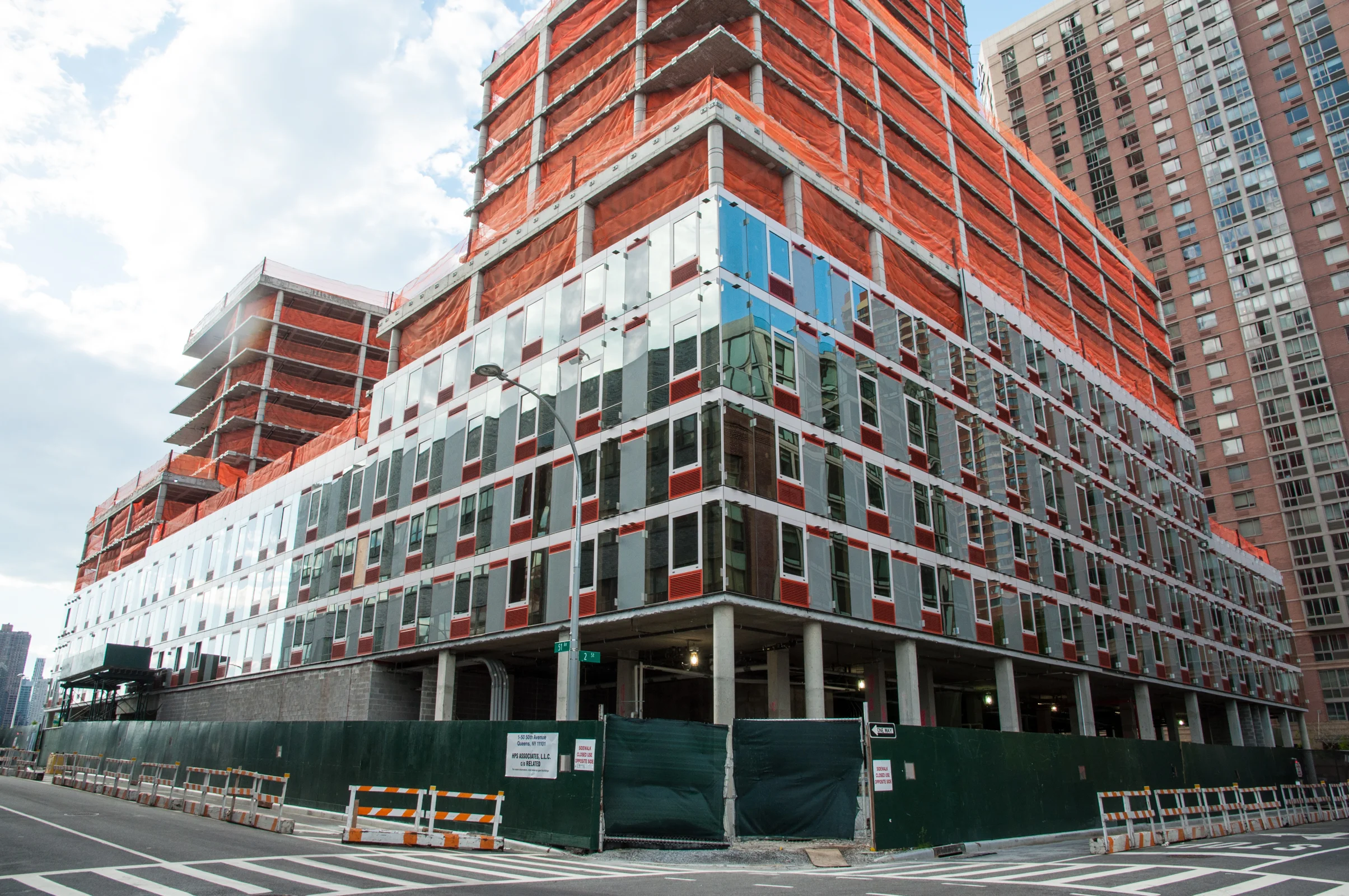 The southeast corner of Building A.
