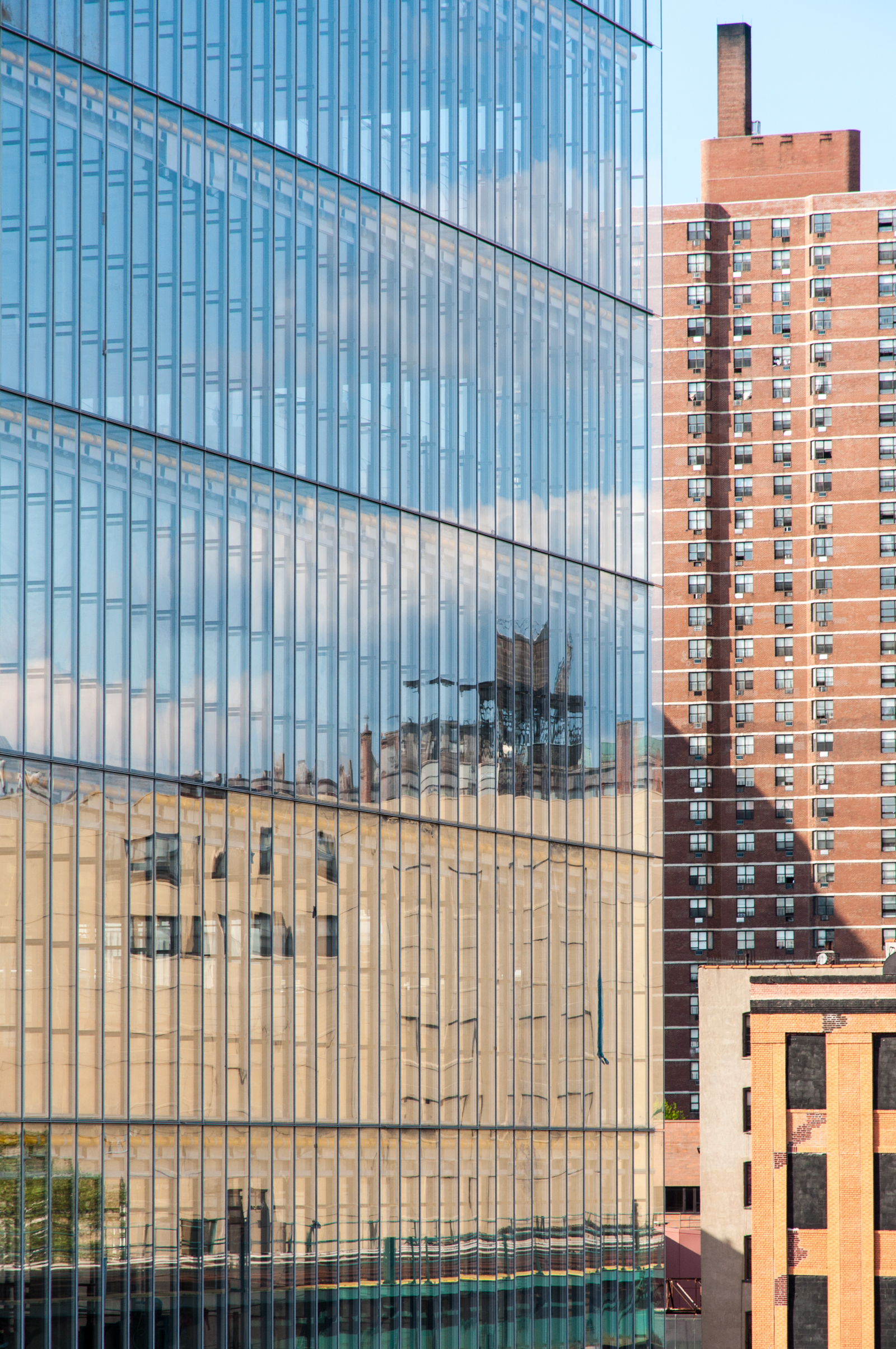 East facade curtain wall.