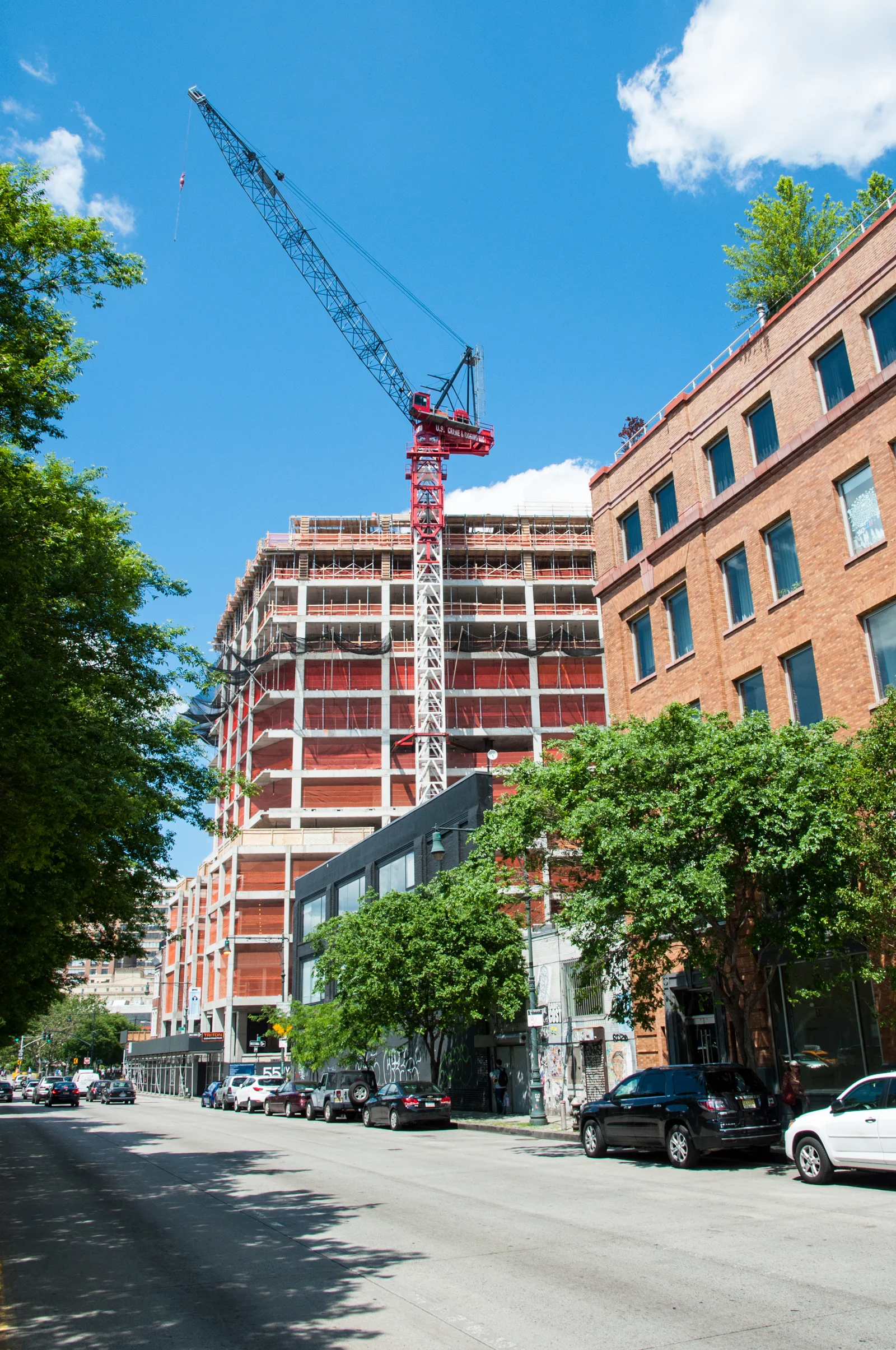 Looking north along 11th Avenue.