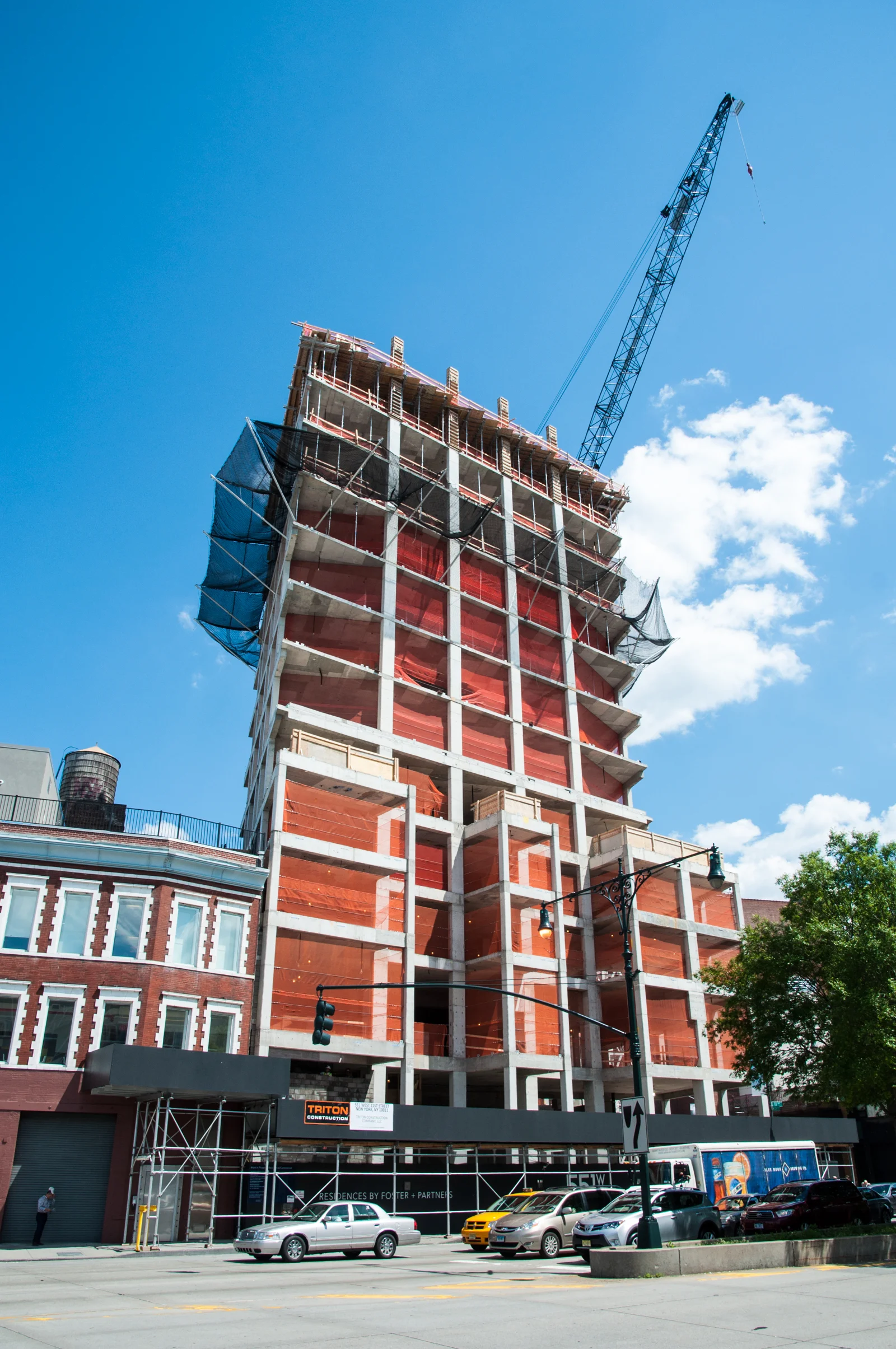 The west facade from 11th Avenue.