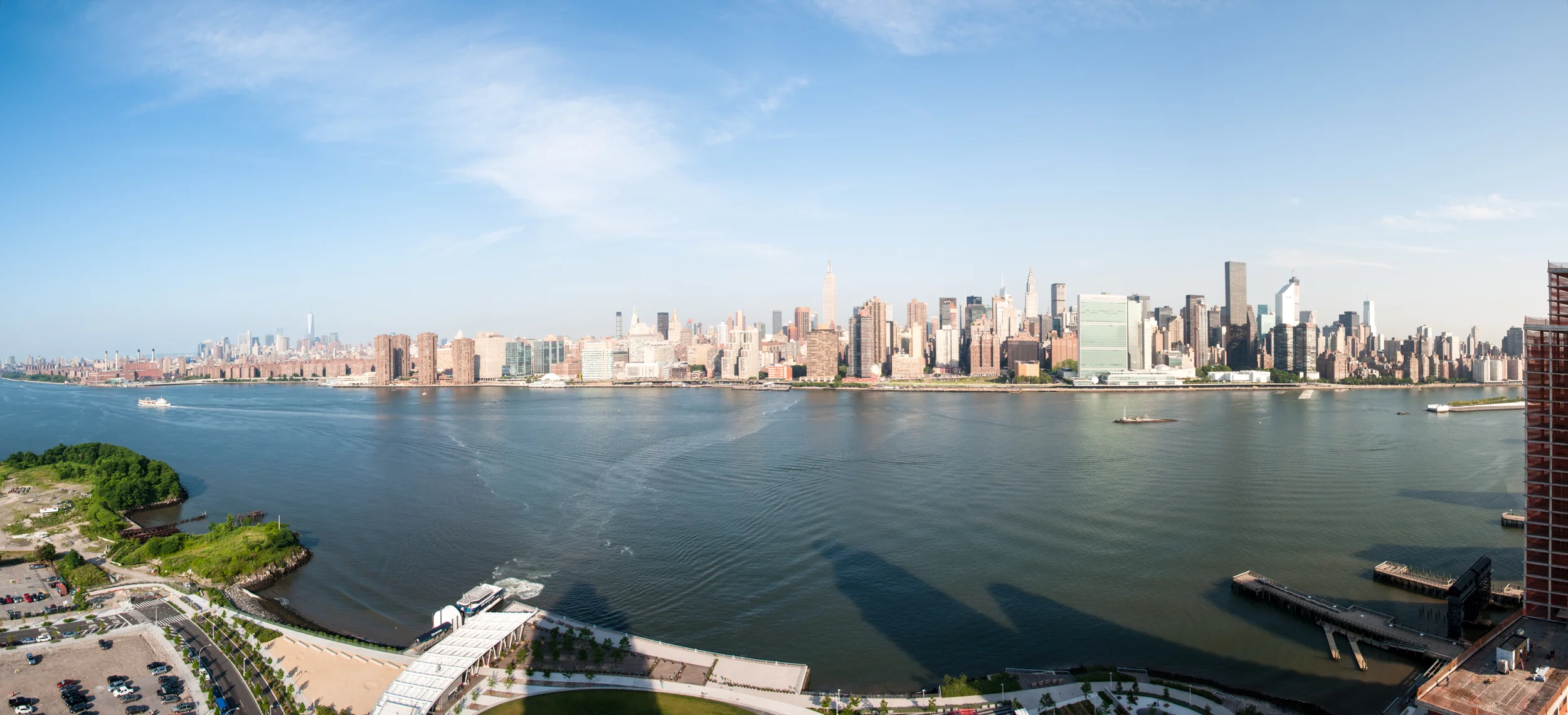 The view from the roof of Building B.