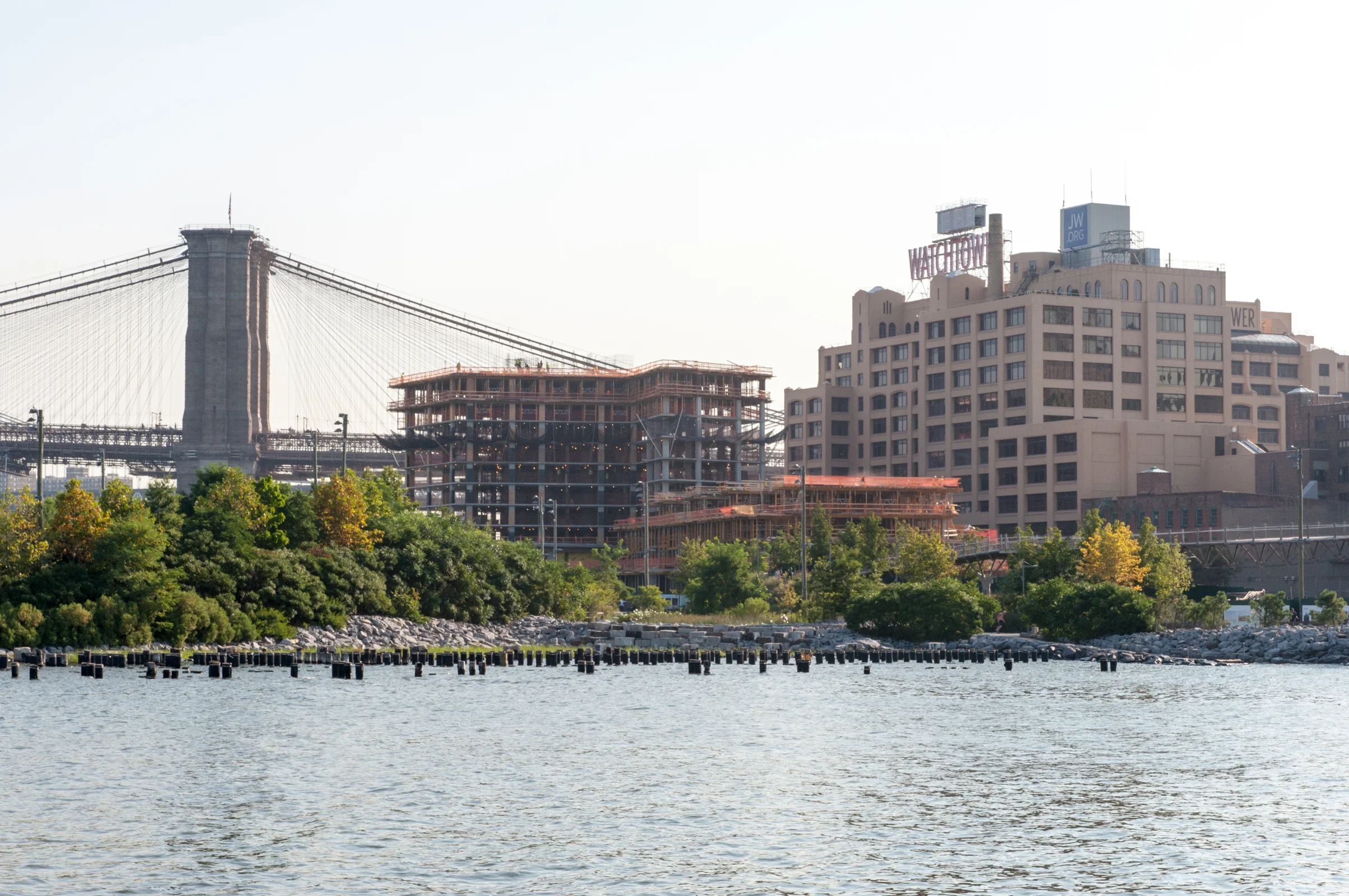 The Pierhouse from Pier 2 of Brooklyn Bridge Park.