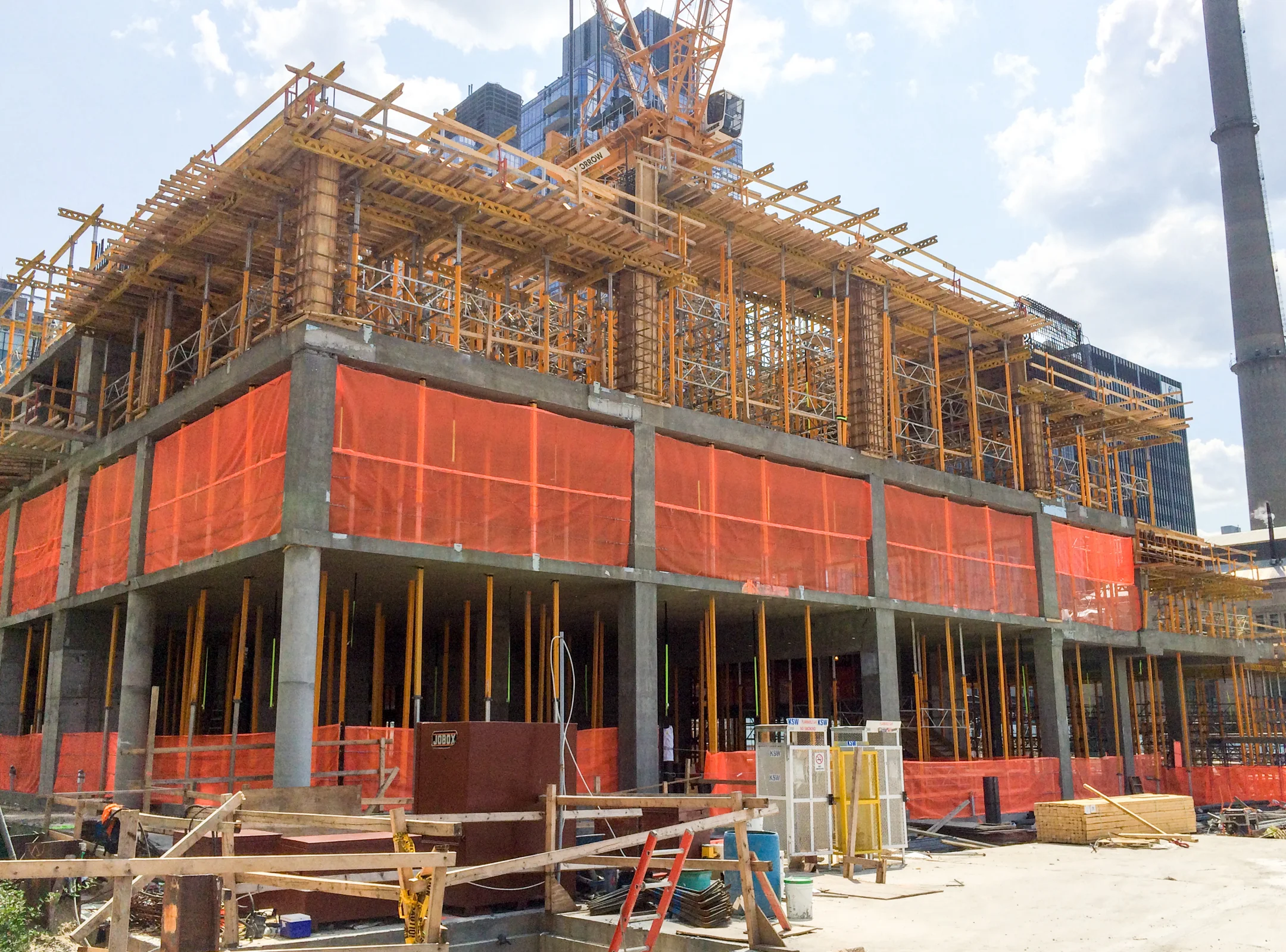 The northwest corner of Riverside Center Building 2.