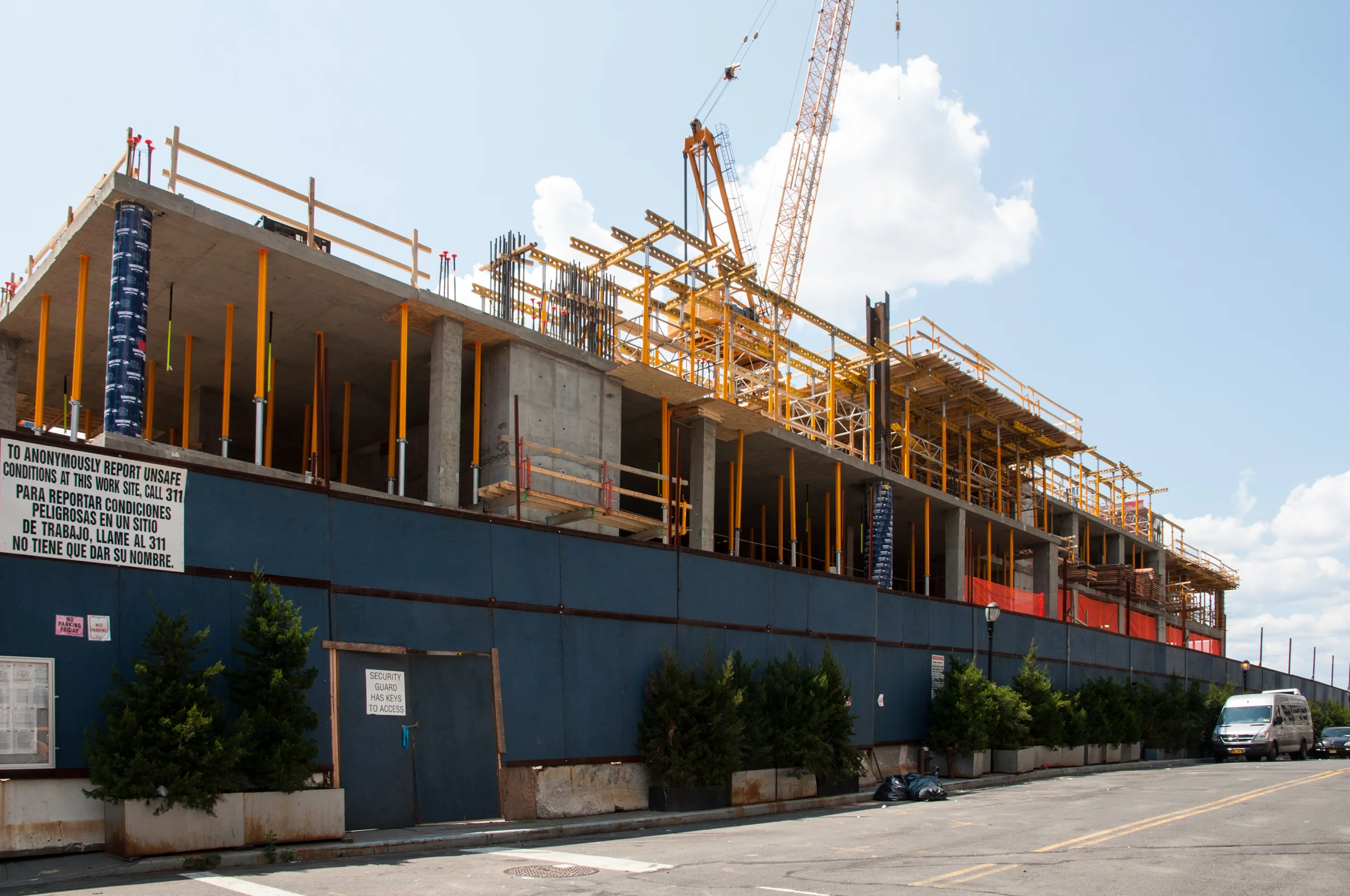 View of Riverside Center Building 2 from West 61st Street.