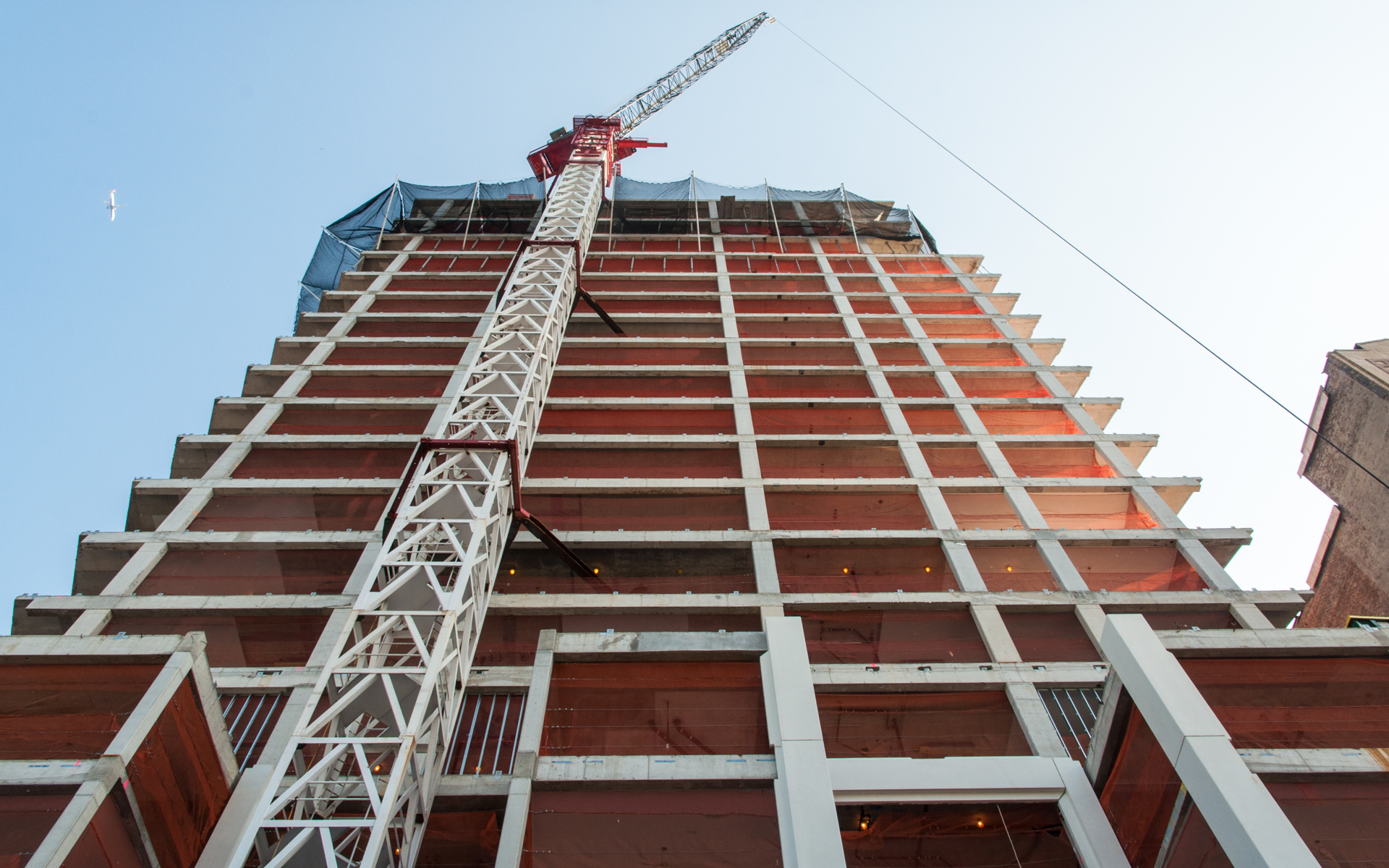 The south façade from West 21st Street.