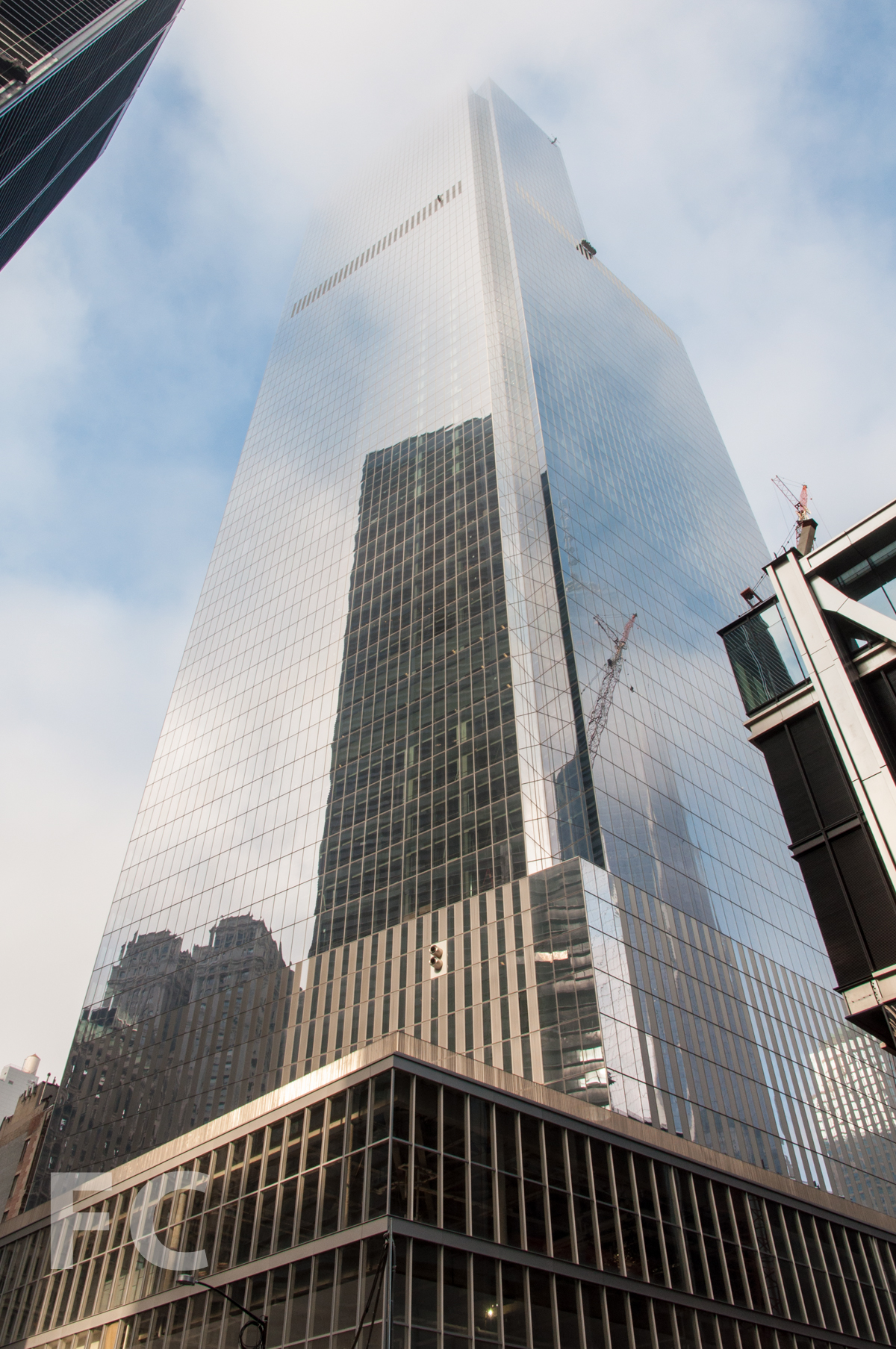 The northeast corner of 4 WTC.