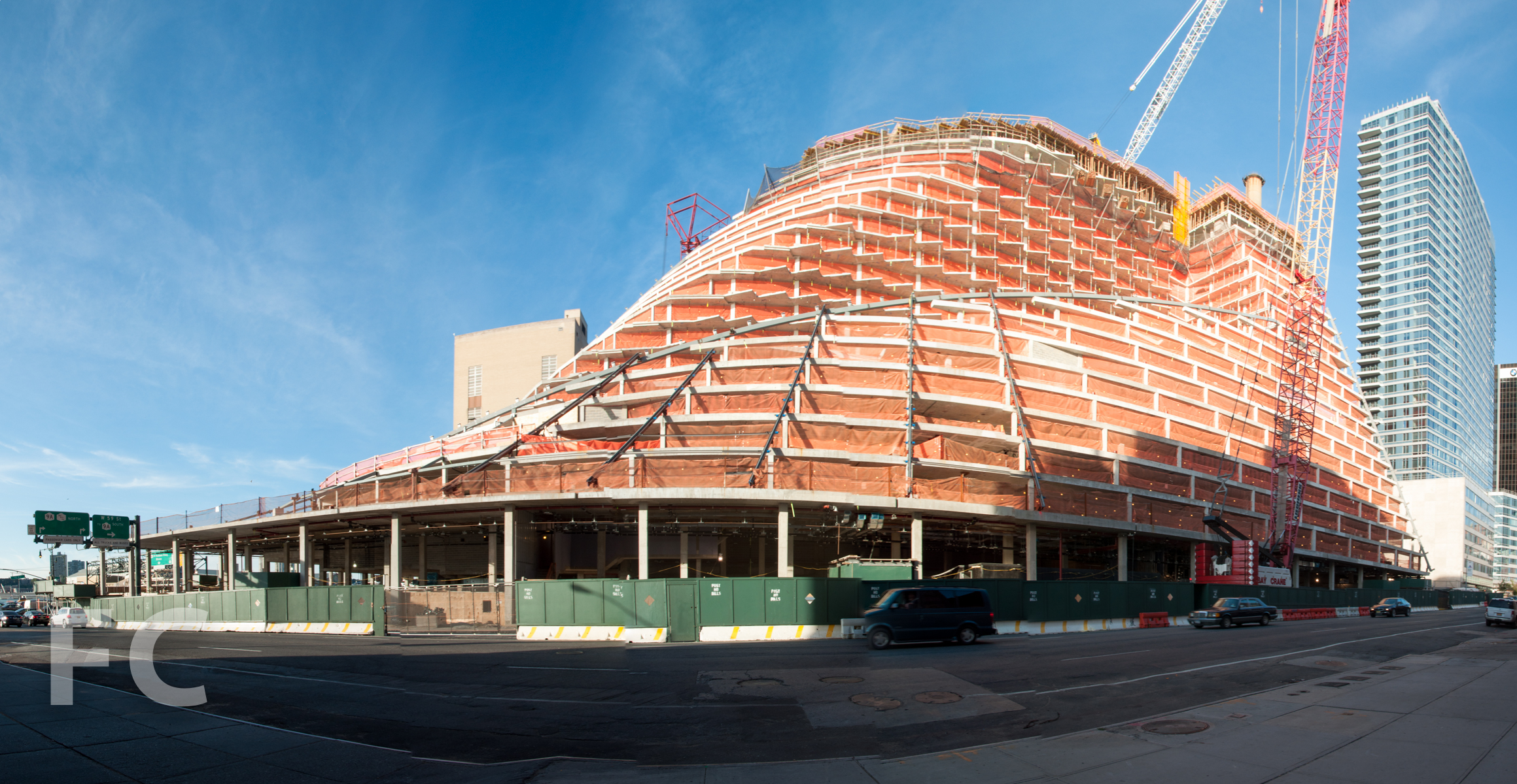 The south façade from West 57th Street.
