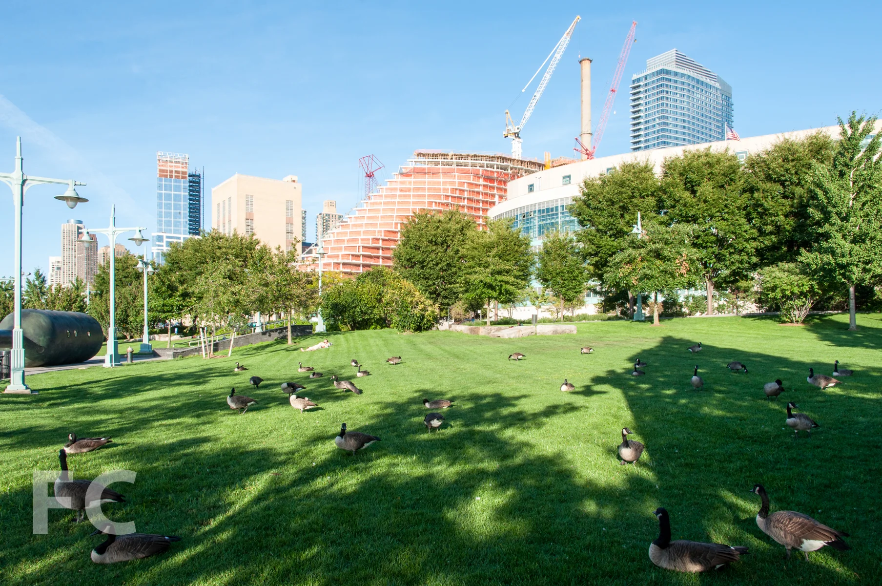 W57 seen from Hudson River Park.