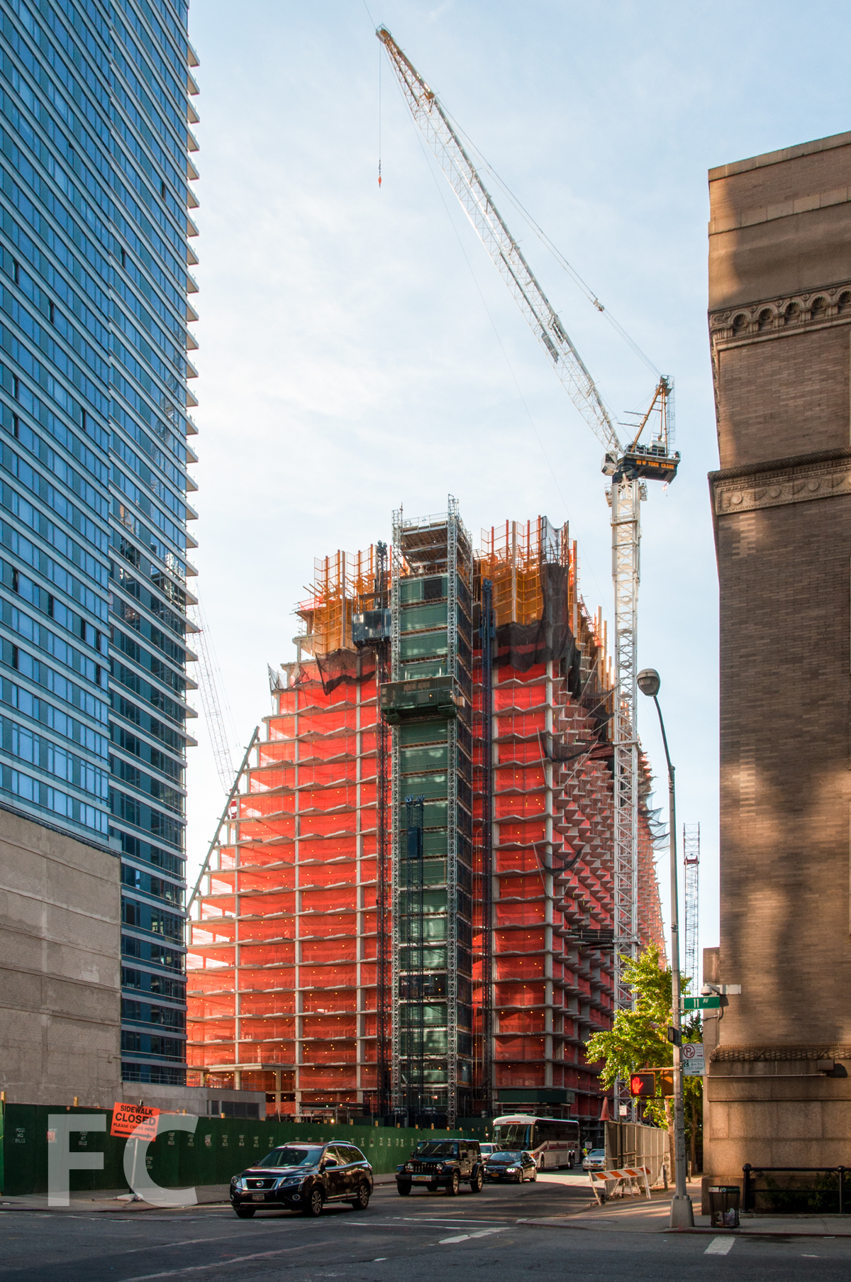 The northeast corner from 11th Avenue.