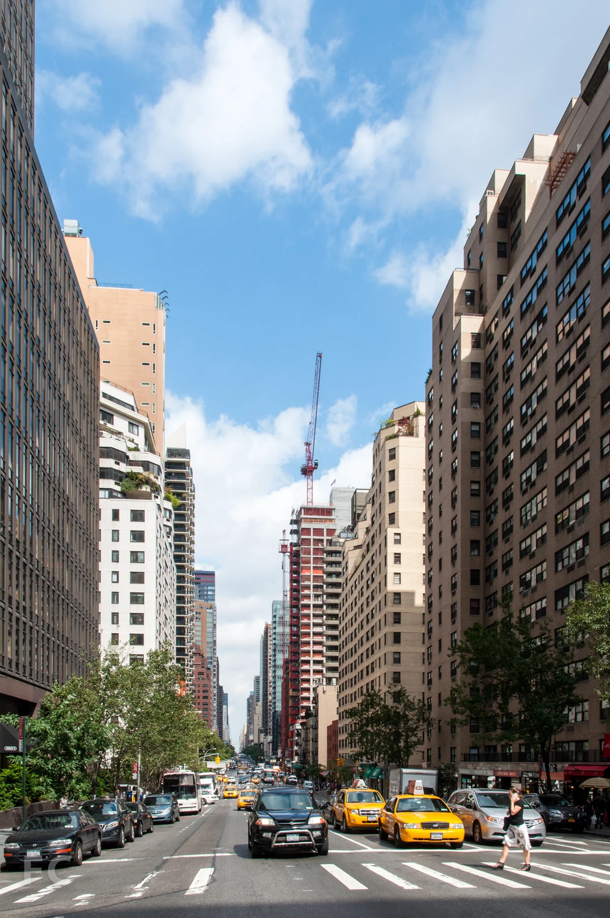 Looking north on 2nd Avenue.