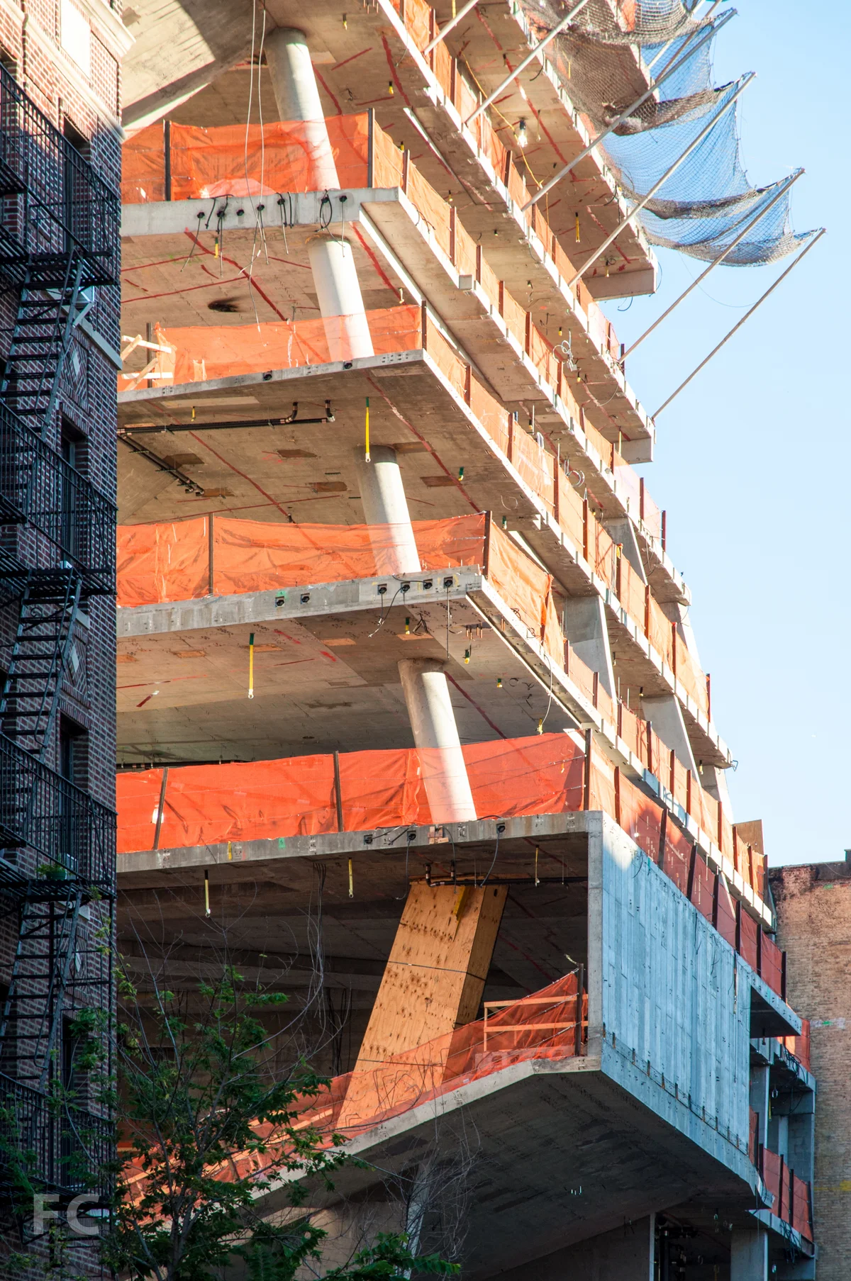 Detail of the southeast corner.