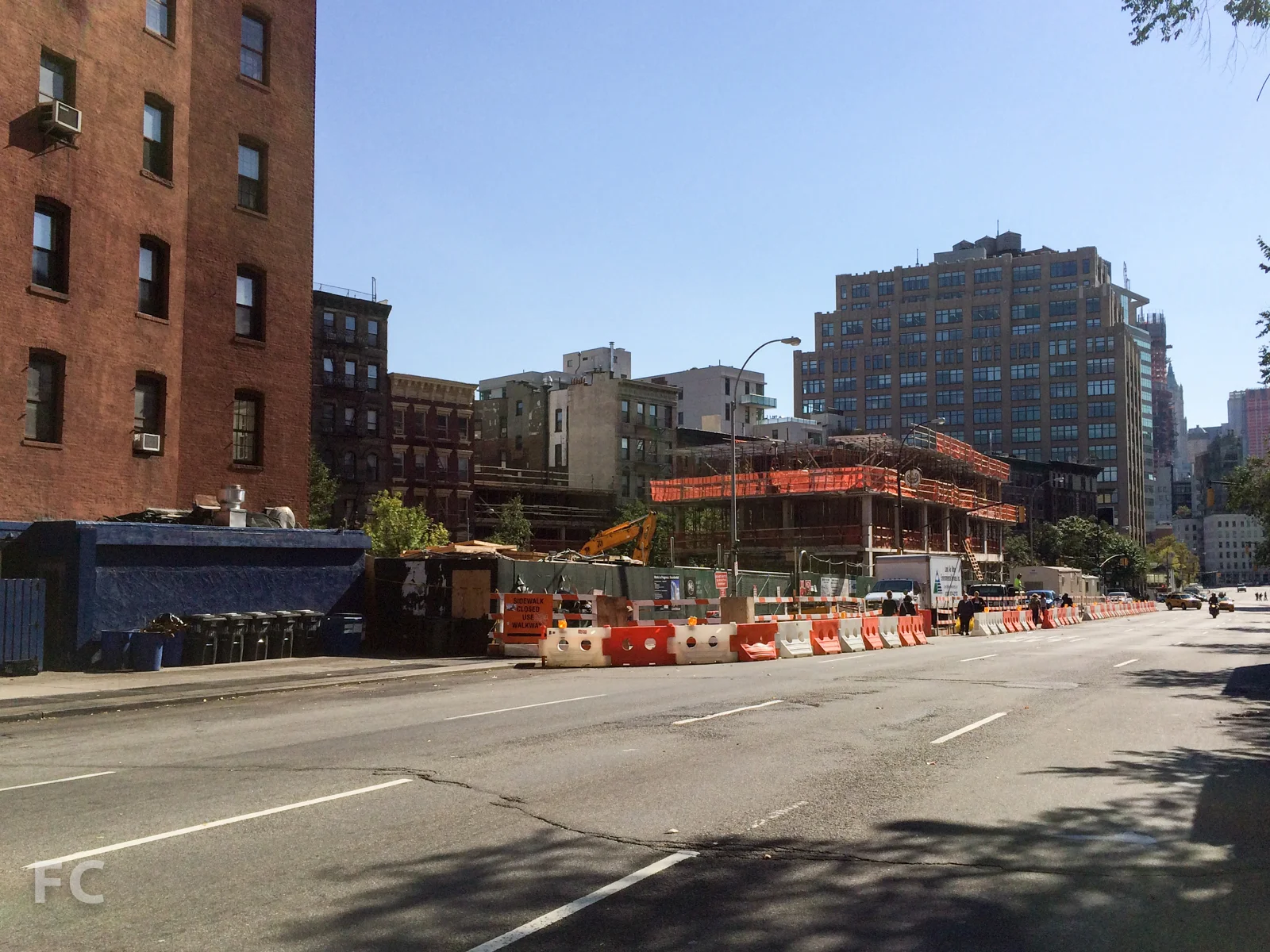 Looking south on Avenue of the Americas.