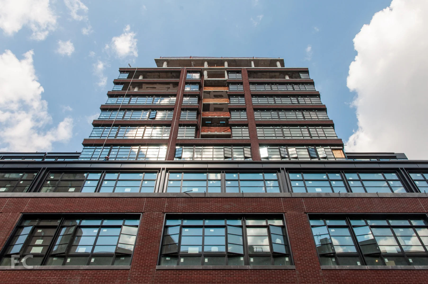 The south facade from West 10th Street.