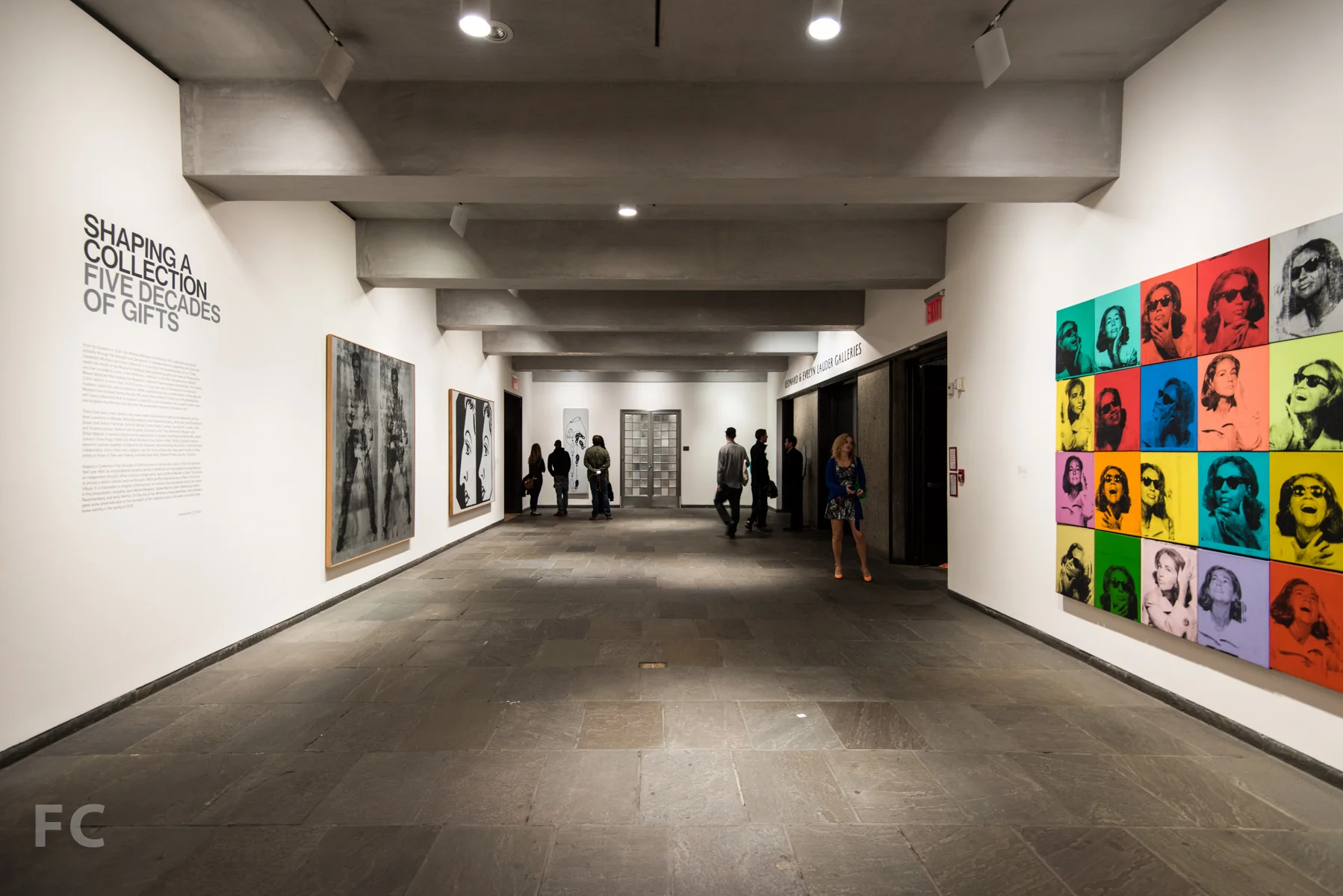 The fifth floor galleries.