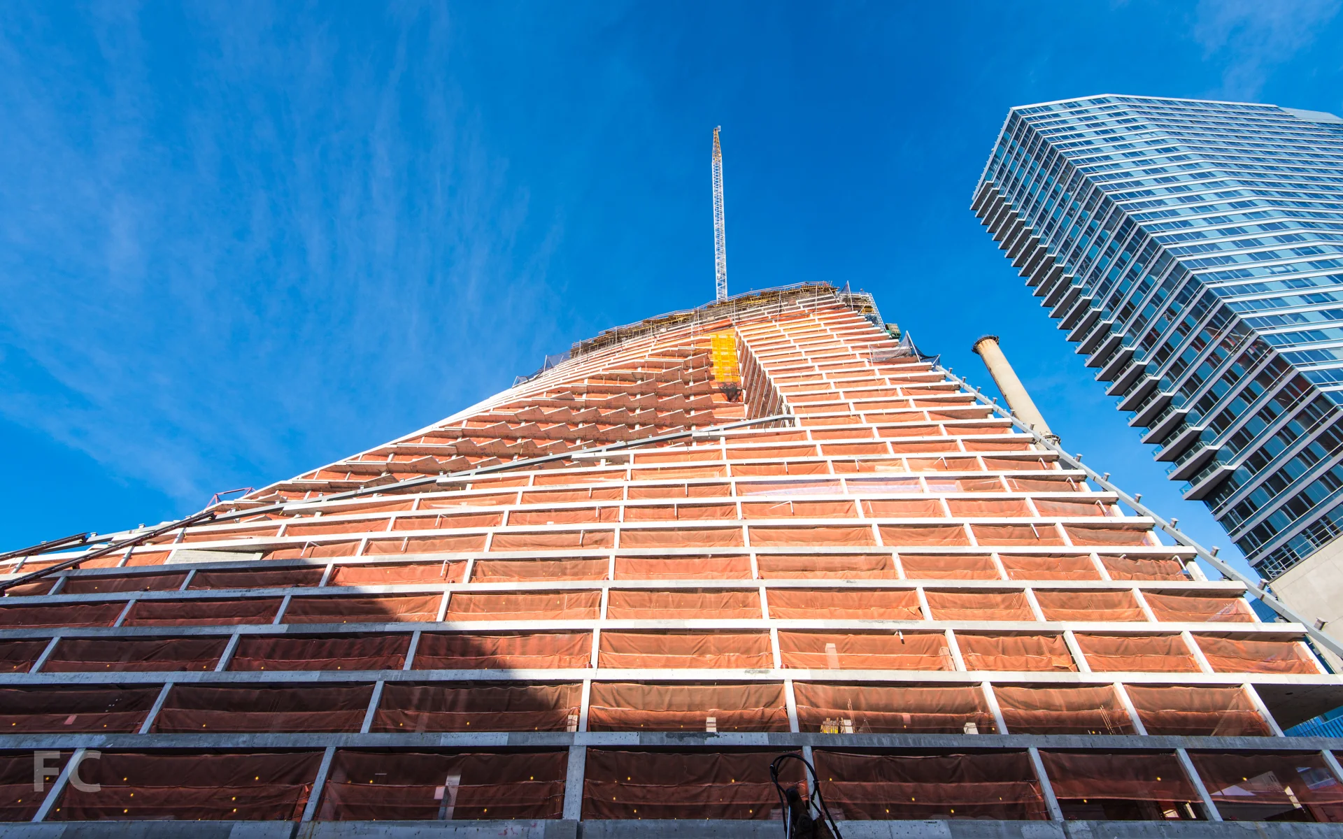 The south façade from West 57th Street.