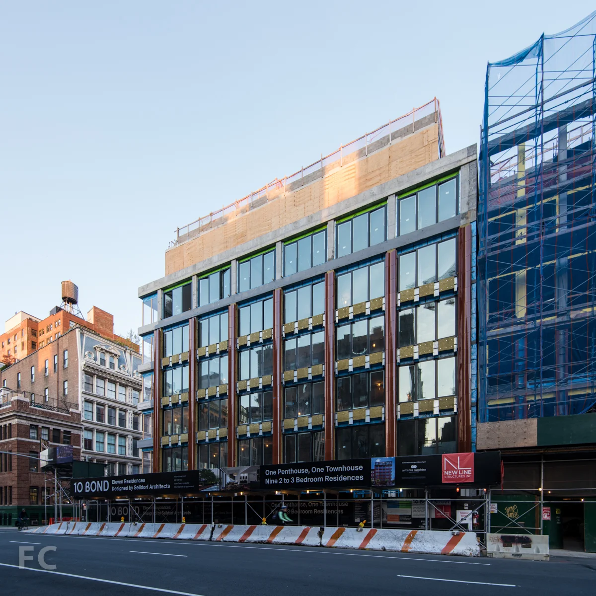 East façade from Lafayette Street.