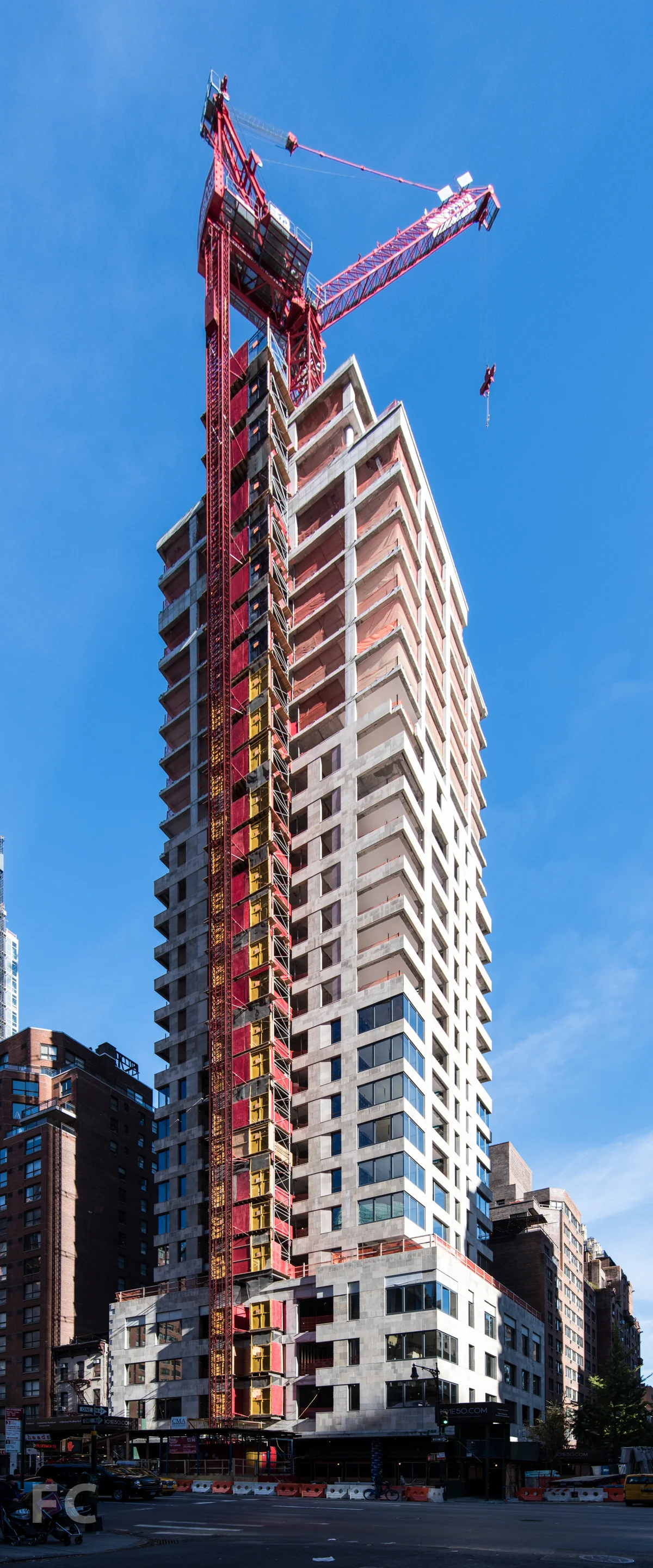 Southwest corner from 2nd Avenue.