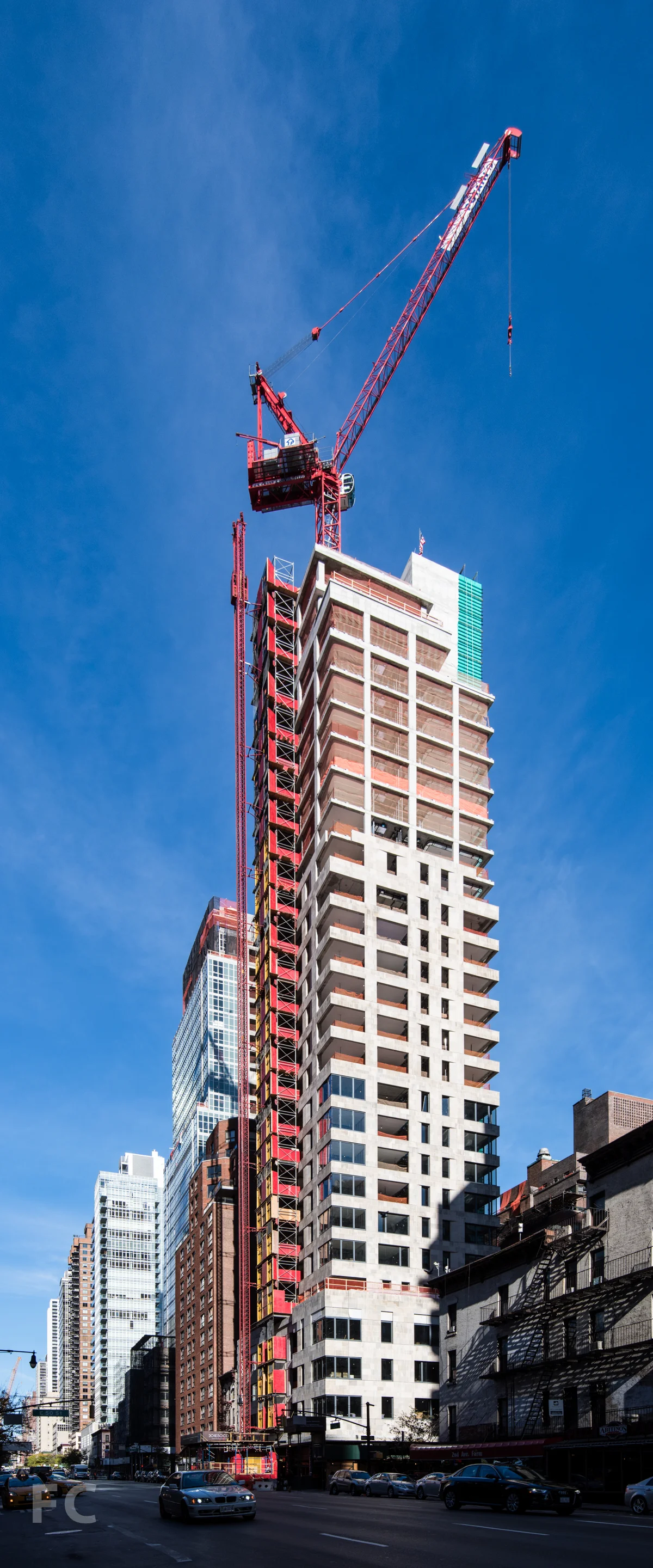 Southwest corner from 2nd Avenue.