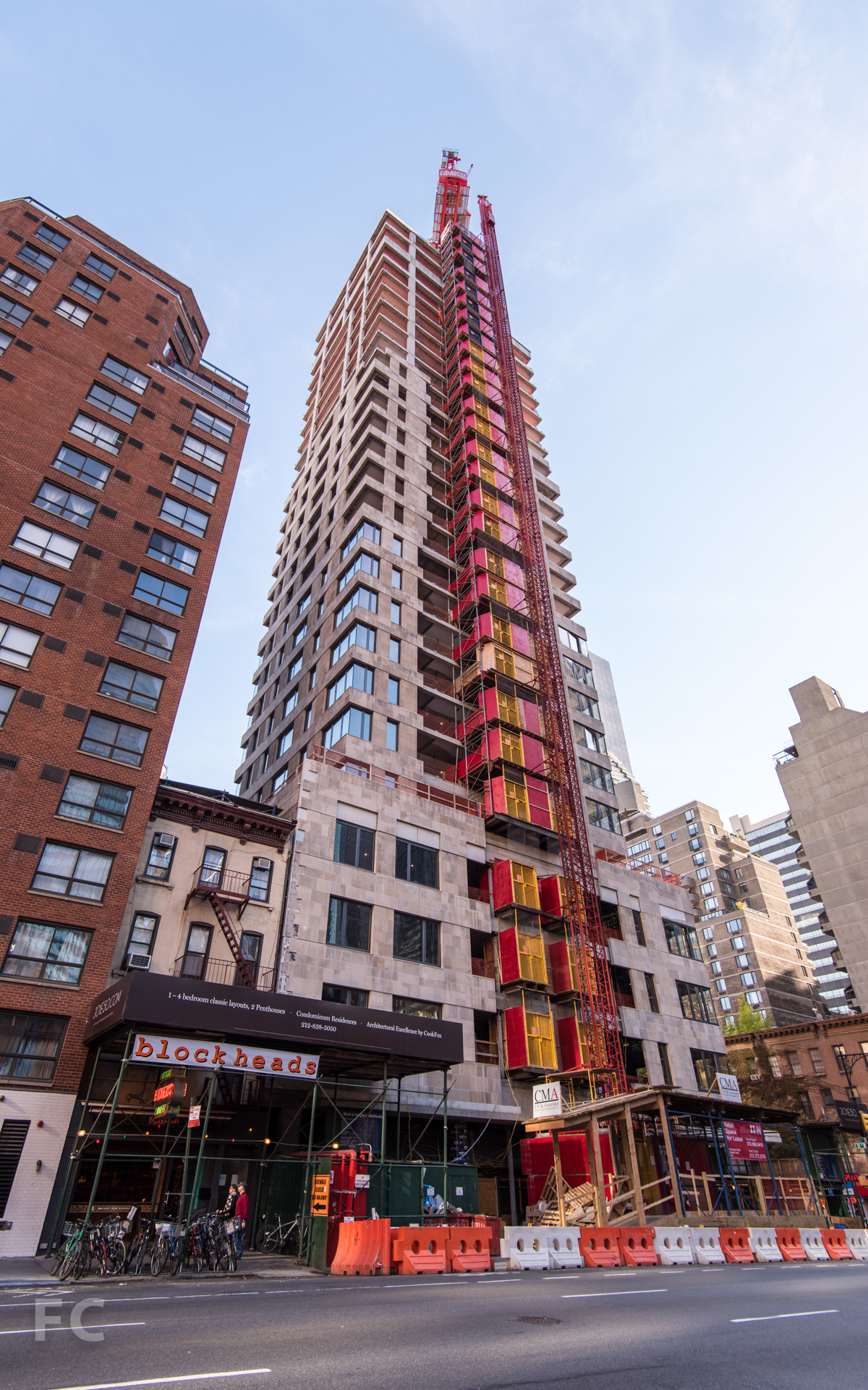Northwest corner from 2nd Avenue.