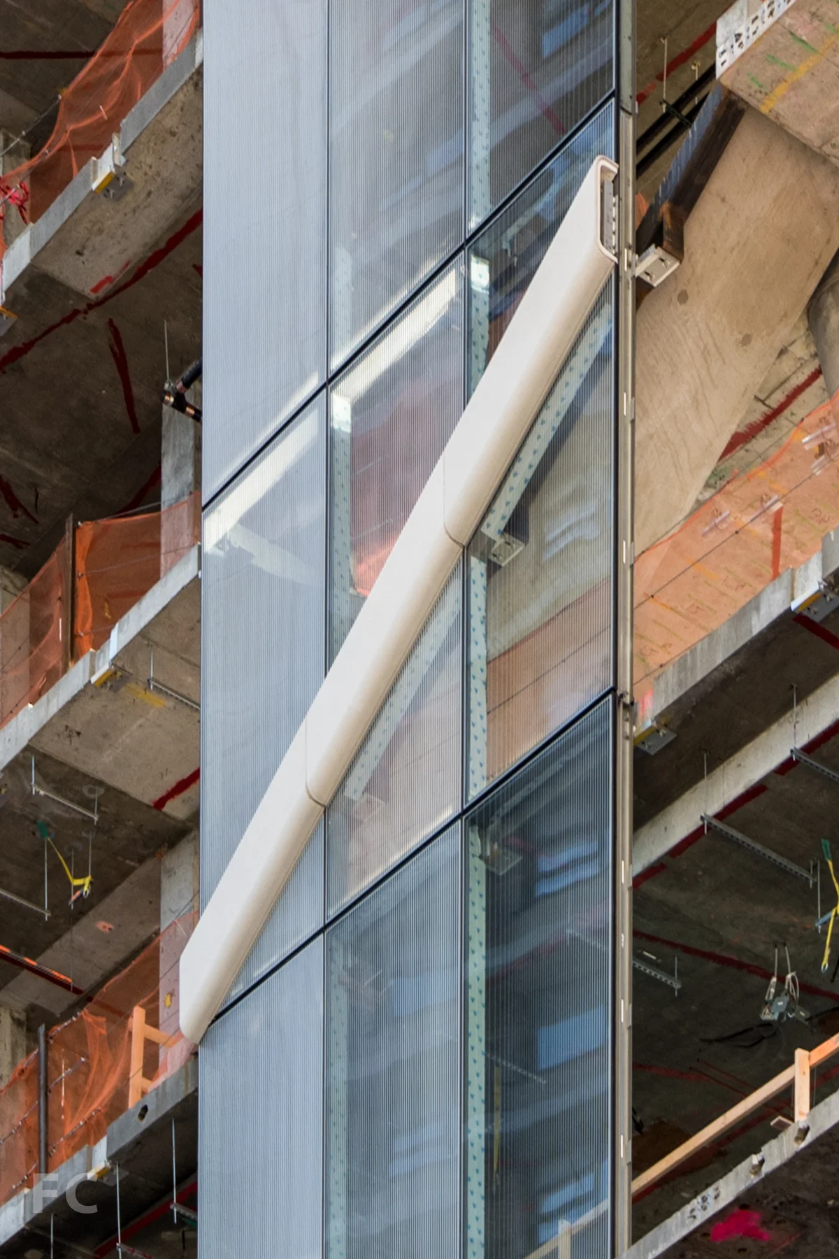 Curtain wall detail.