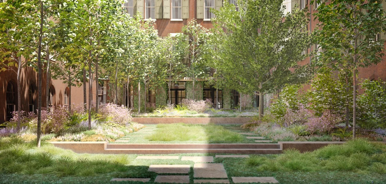Courtyard. © Hayes Davidson. 