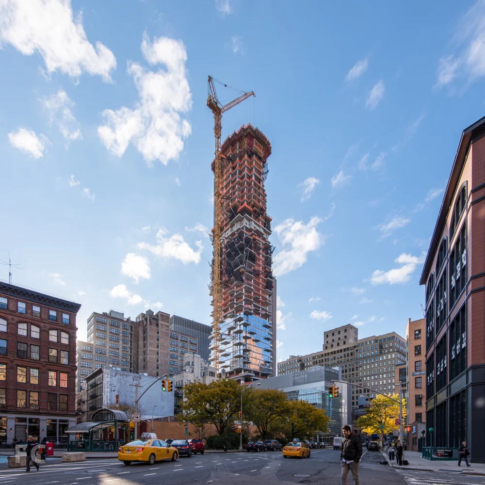 Northeast corner from Varick Street .