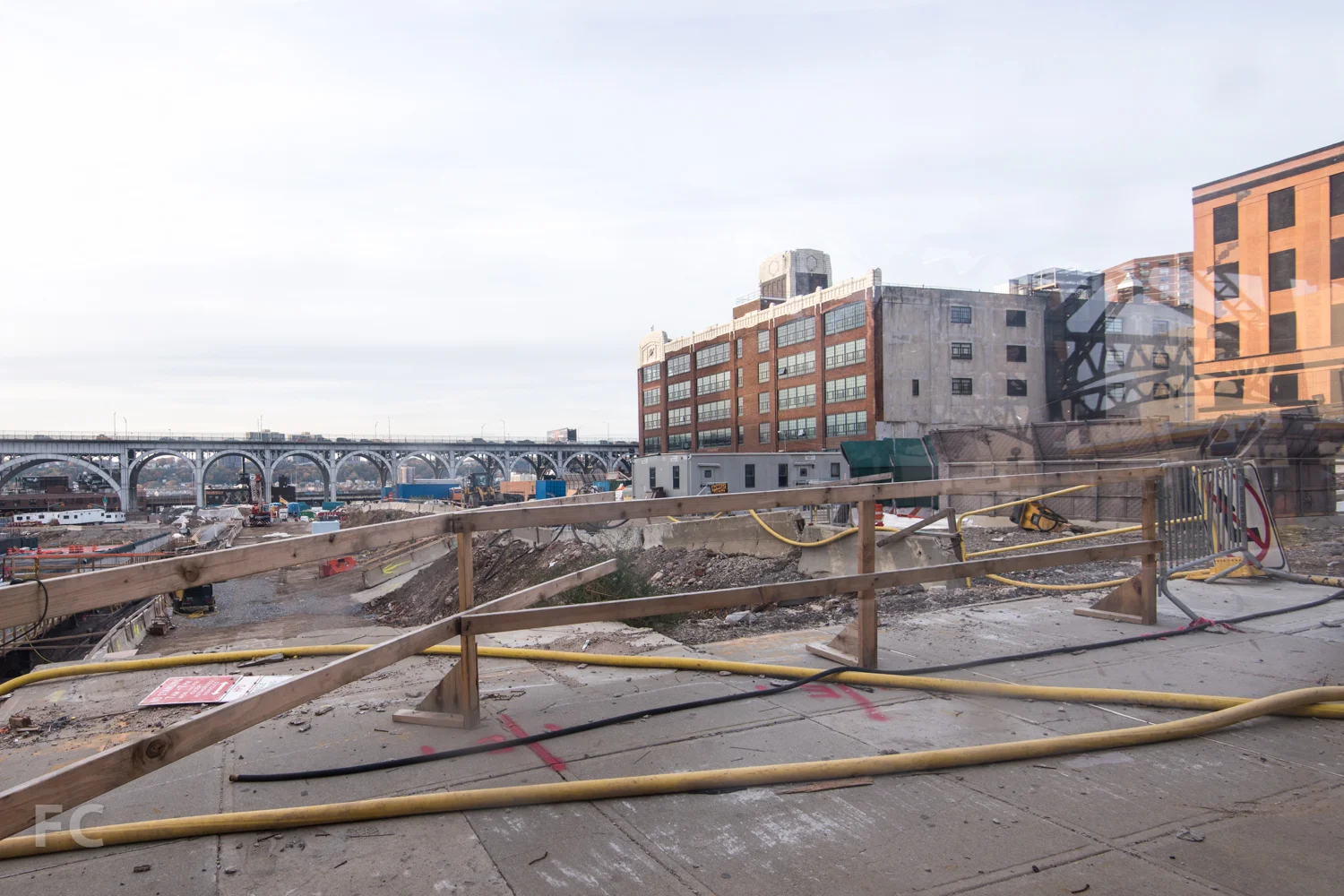 Site of future Business School buildings.