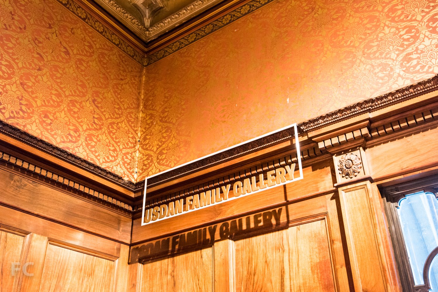 Gallery signage.