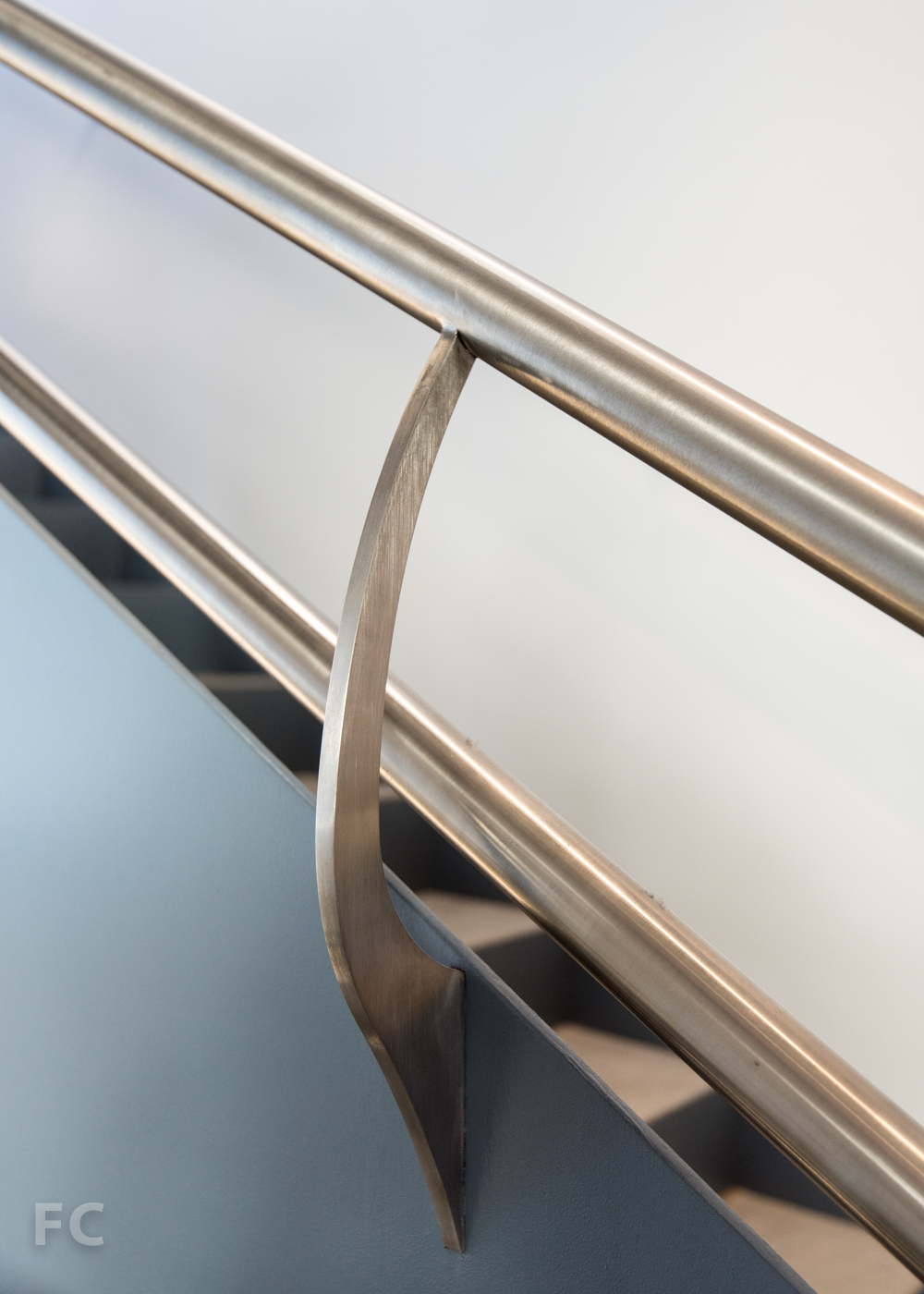 Stair rail detail.