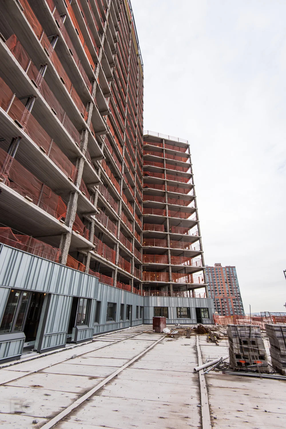 West facade of the Phase Two affordable housing tower.