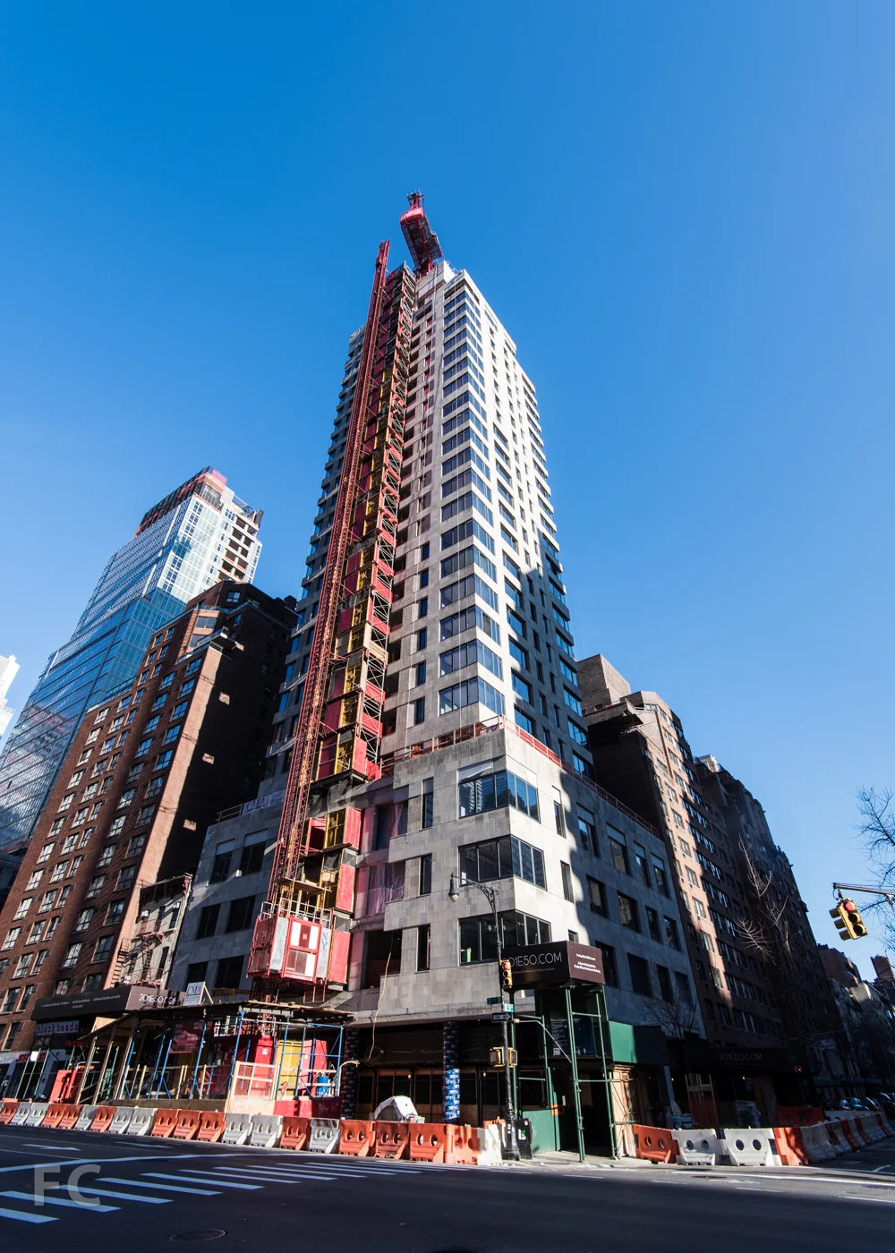 Southwest corner from 2nd Avenue.