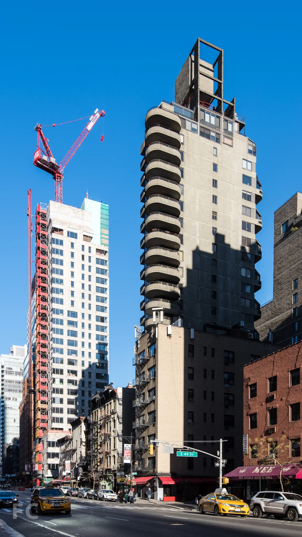 Looking north on 2nd Avenue.