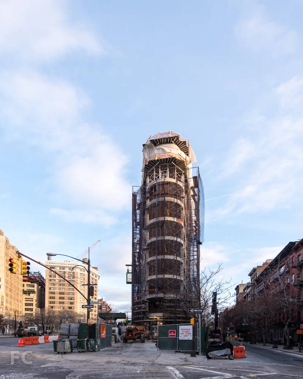 Southern prow from Broome Street.