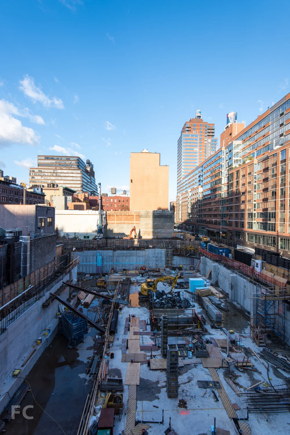 Looking west from the High Line.