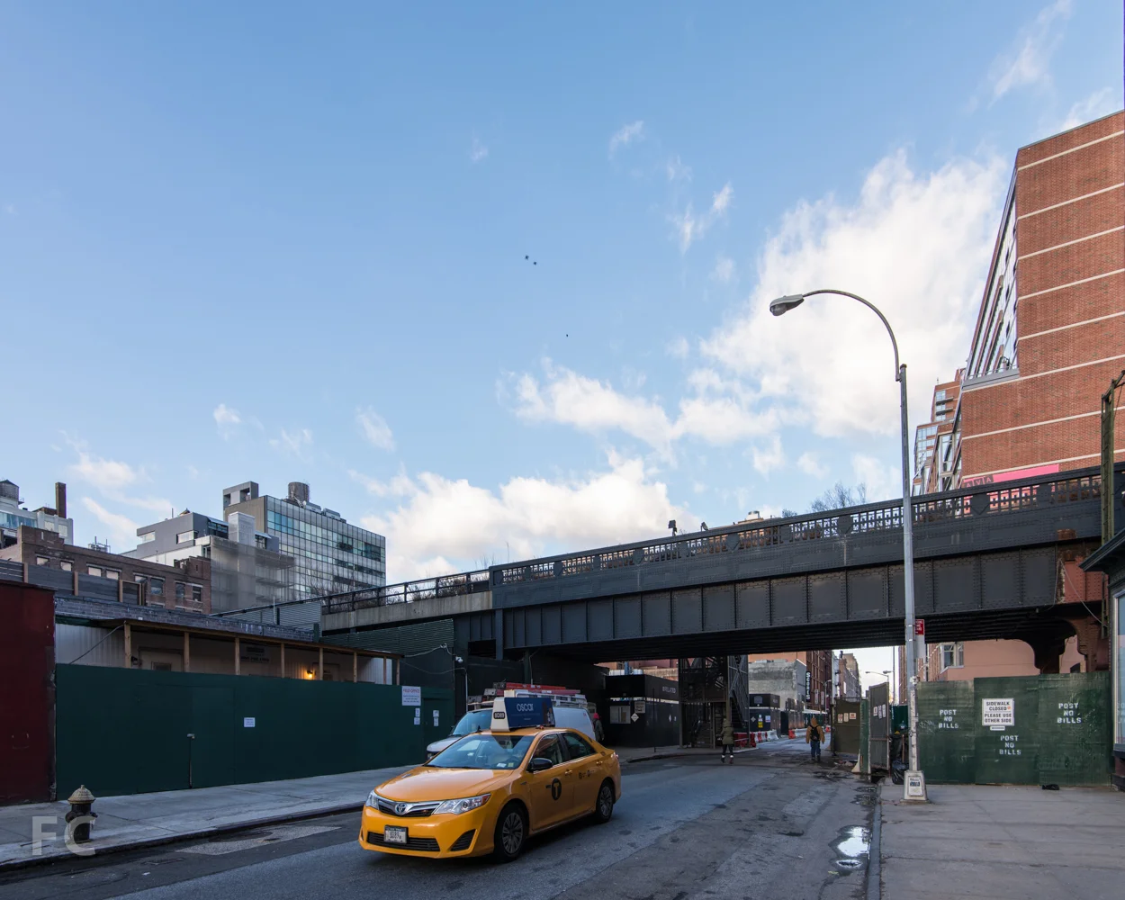 Looking west on West 28th Street.