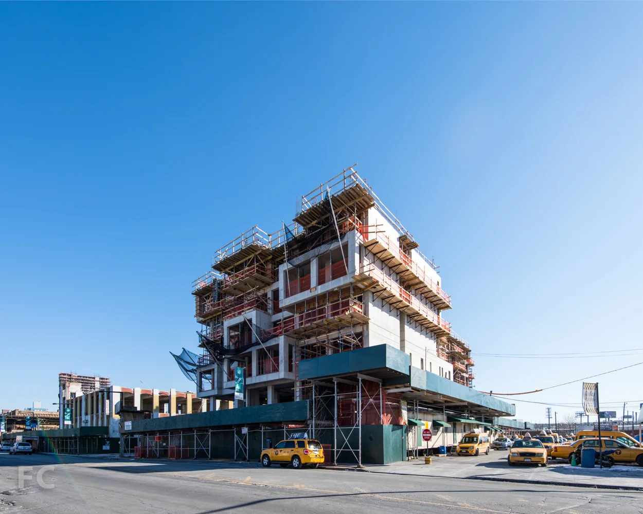 Northwest corner from Jackson Avenue.